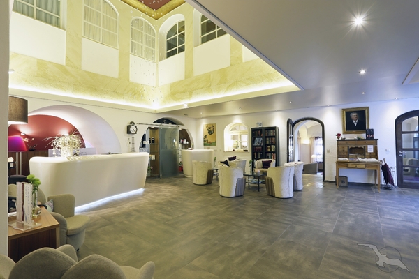Rezeption im Hotel Residenz in Passau, Deutschland