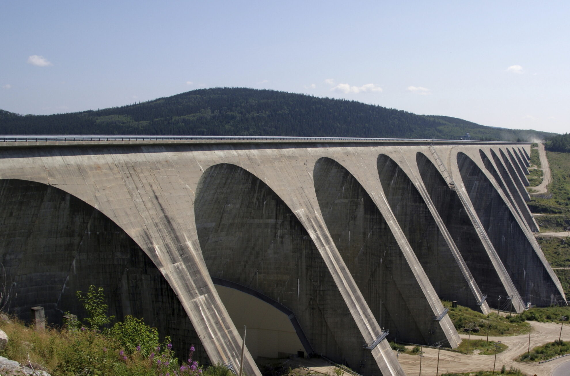 Wasserkraftwerk bei Baie-Comeau, Kanada