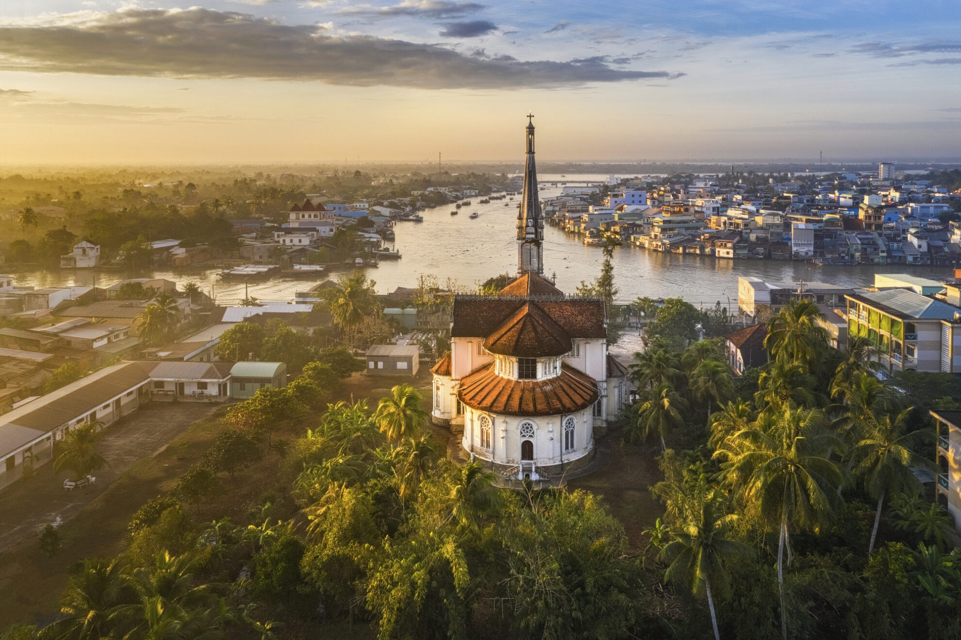 Cai Be Kirche im Mekong Delta, Vietnam
