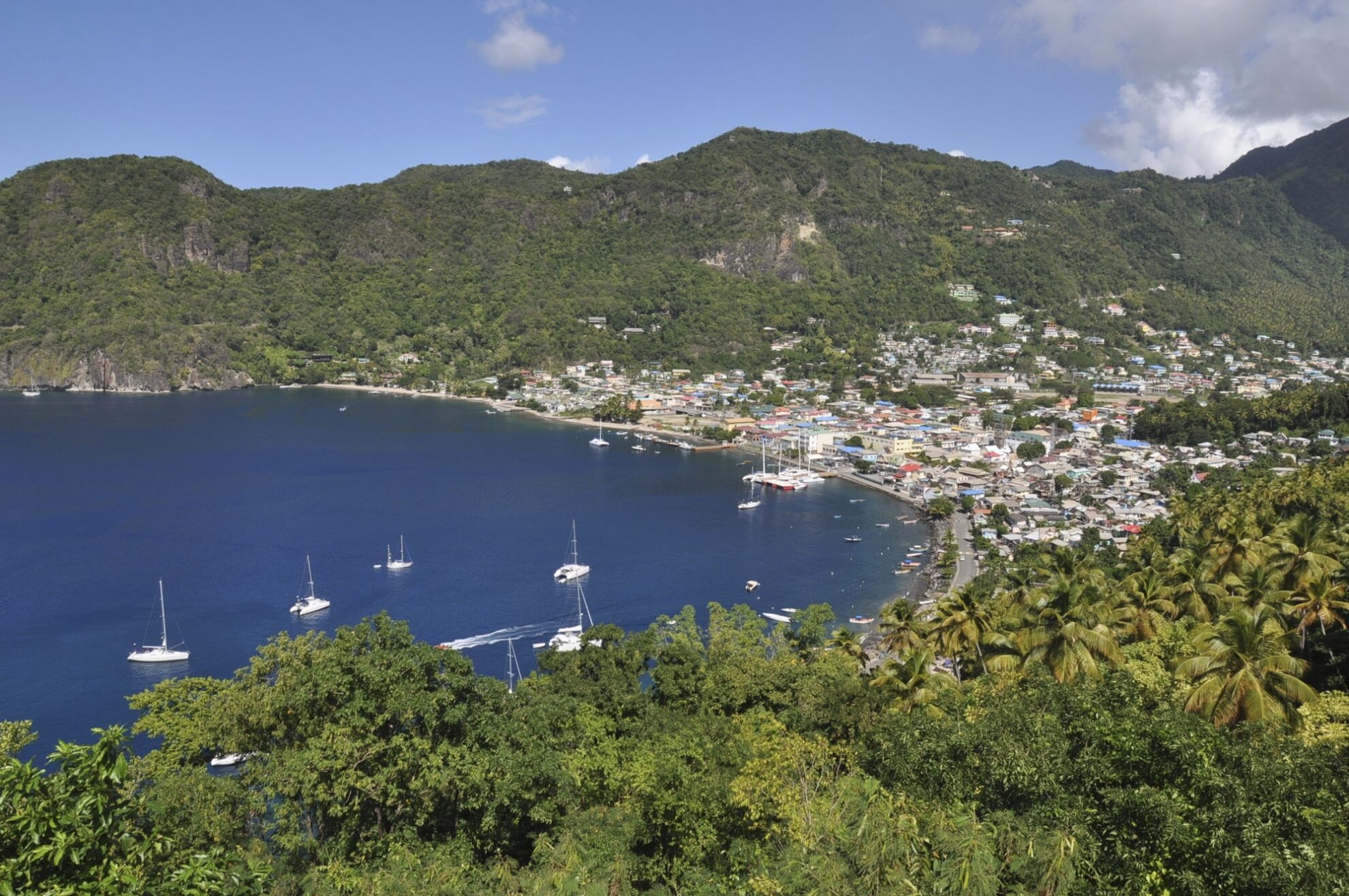 Bucht in Castries, St. Lucia