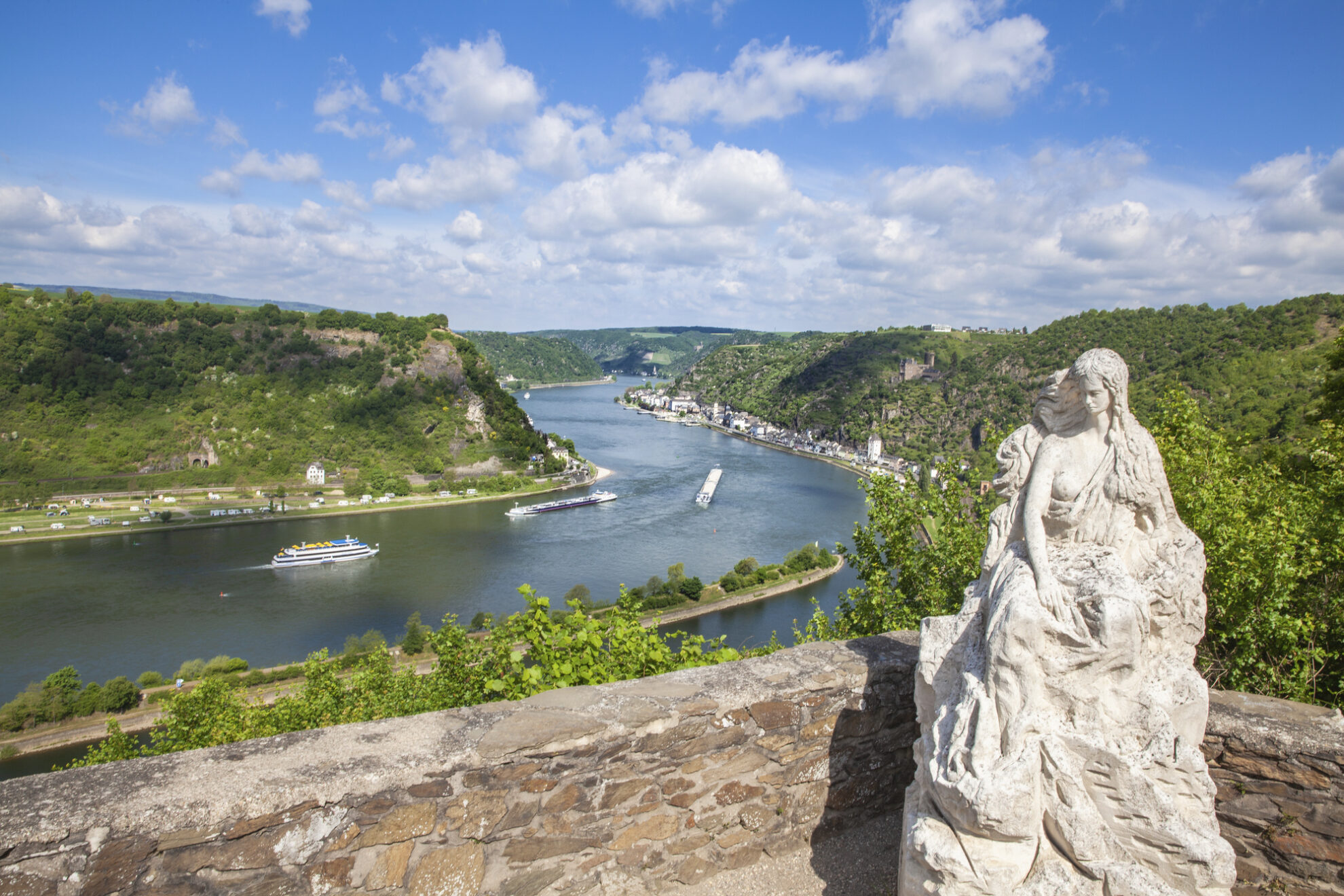 Statue in der Loreley, Deutschland