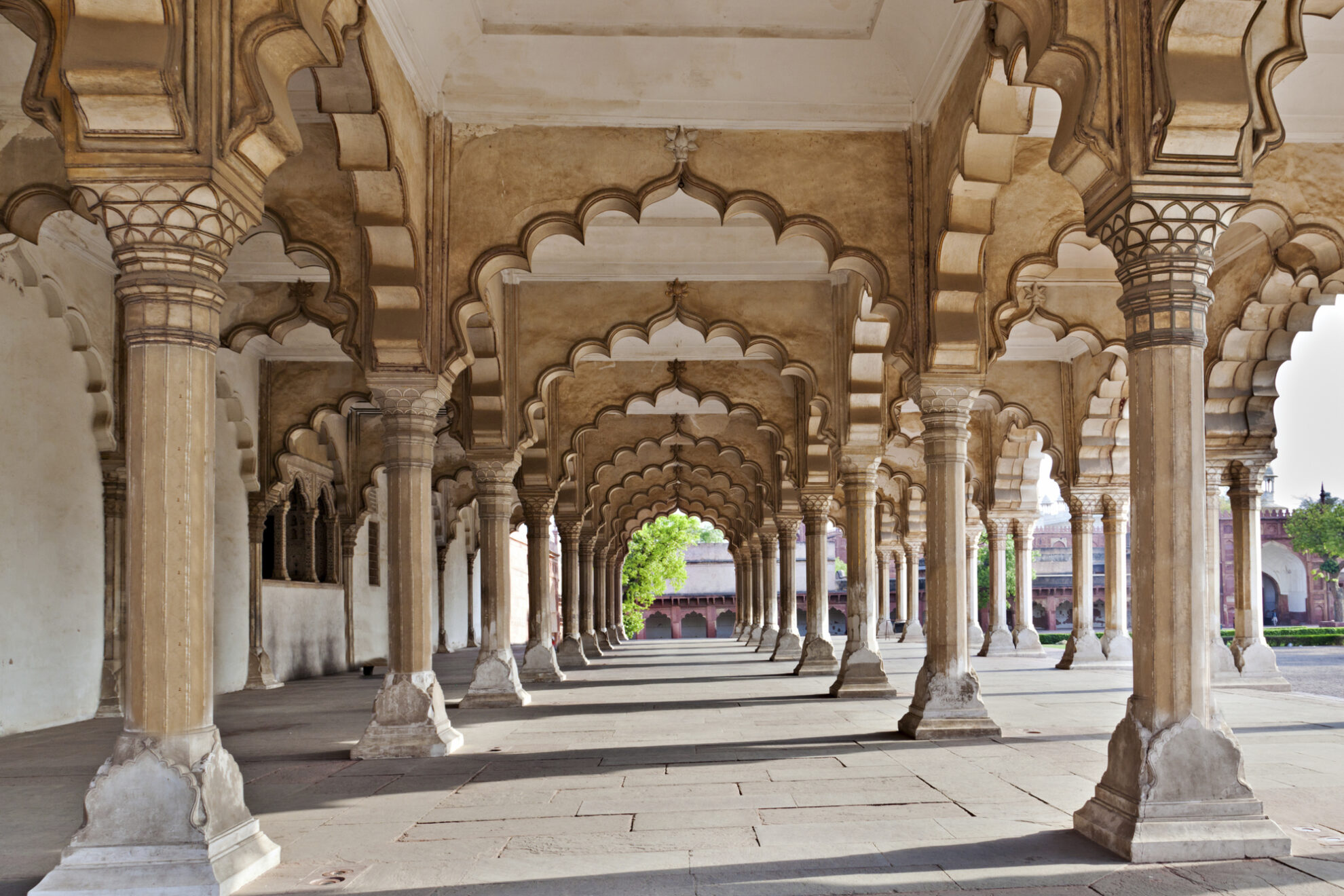 Festungs- und Palastanlage Rotes Fort in Agra, Indien