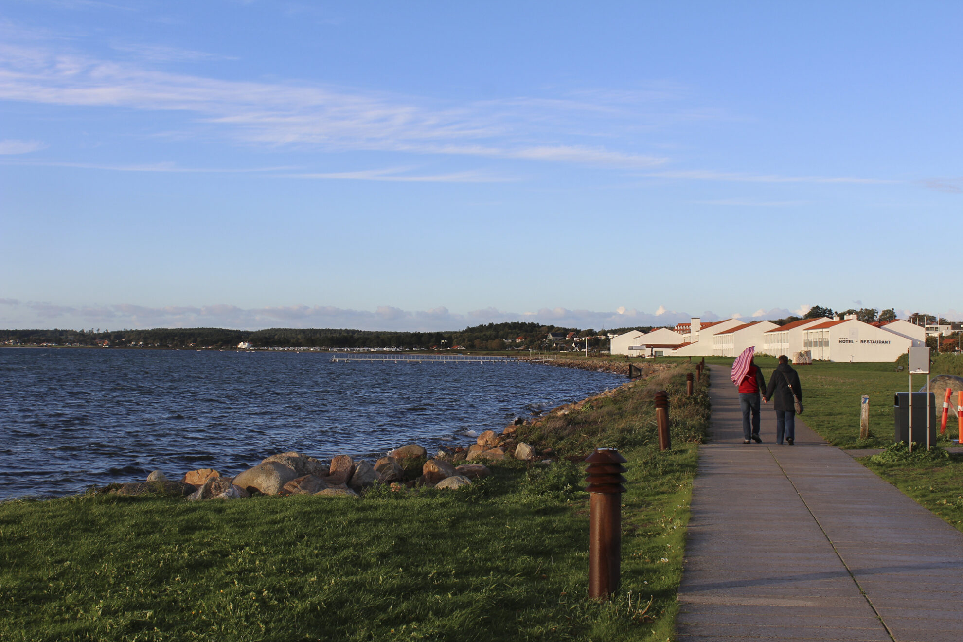Spazieren in Ebeltoft, Daenemark