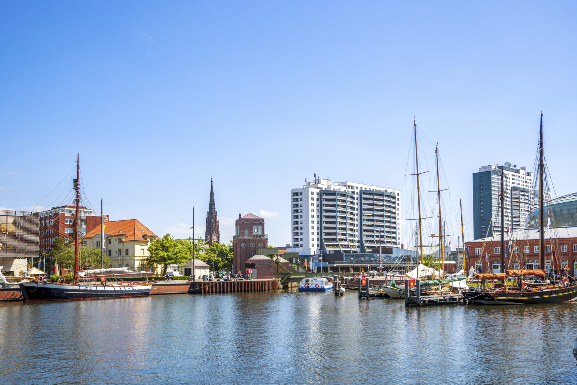 Segelboote in Bremerhaven, Deutschland