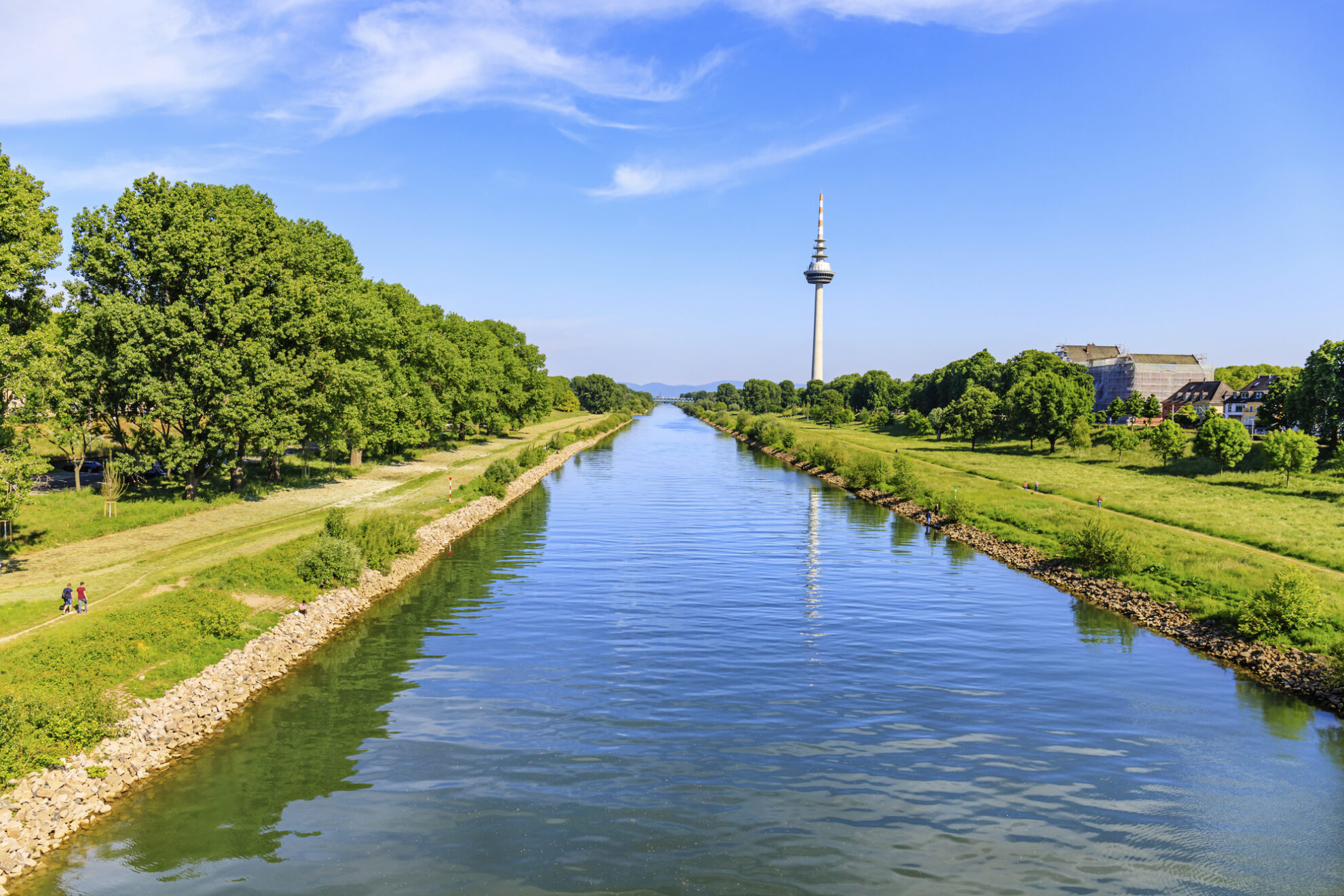 Neckar, Mannheim