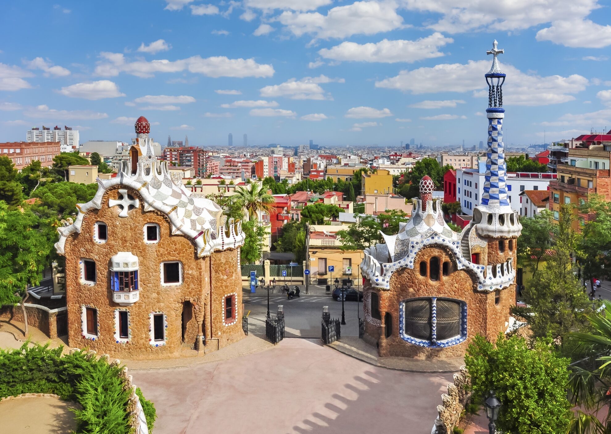 Gaudipark in Barcelona, Spanien