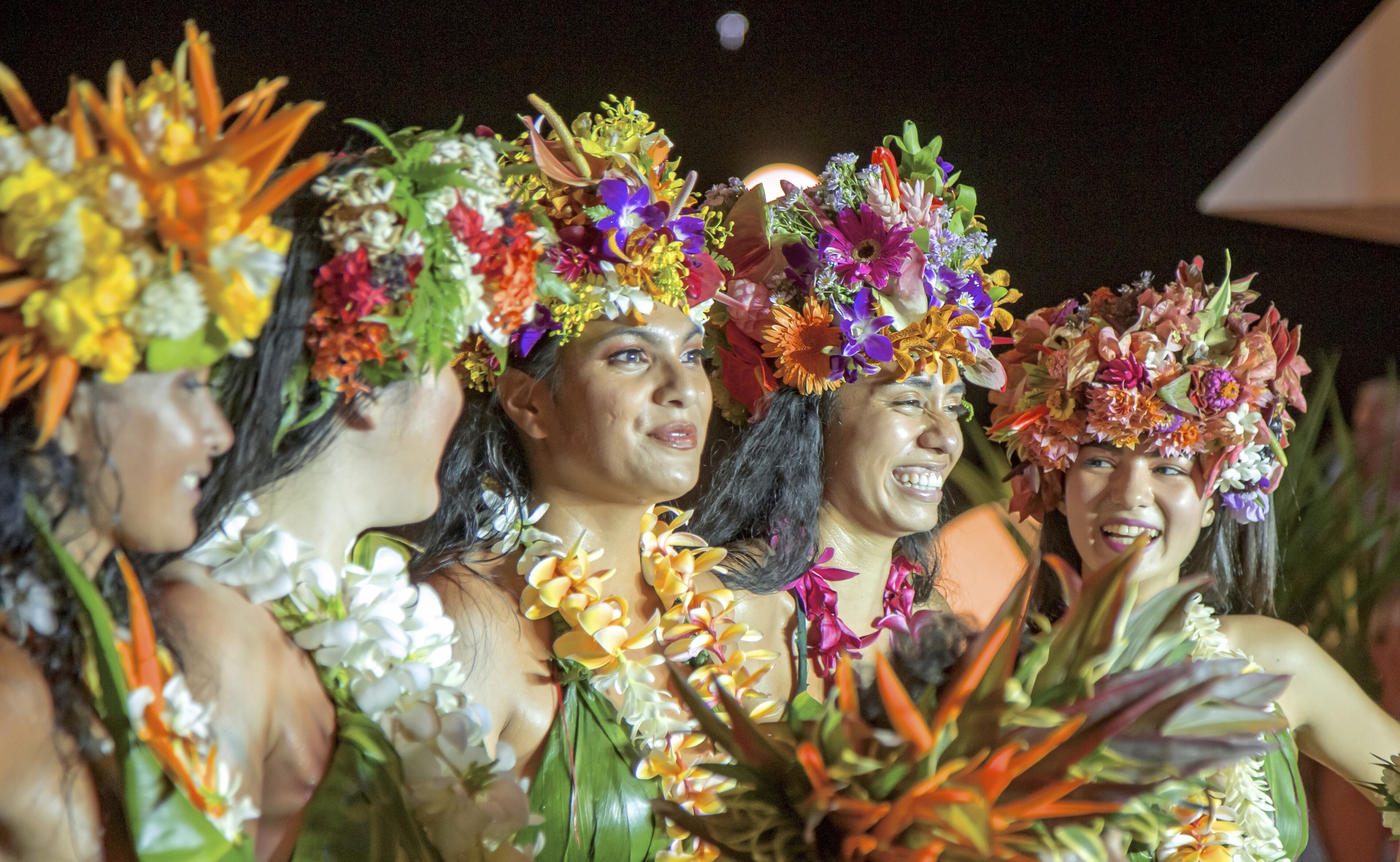 Folkloreshow an Bord in Papeete
