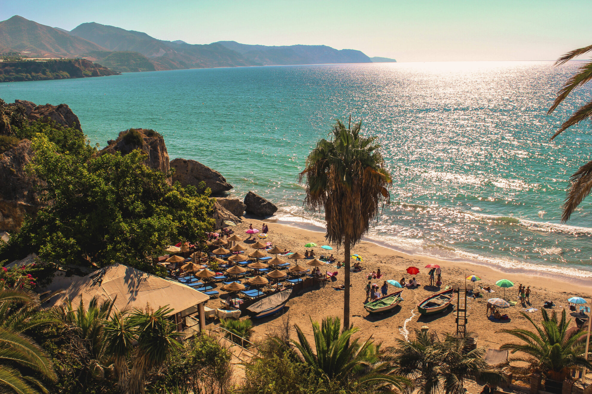 Nerja Strand in Malaga, Spanien