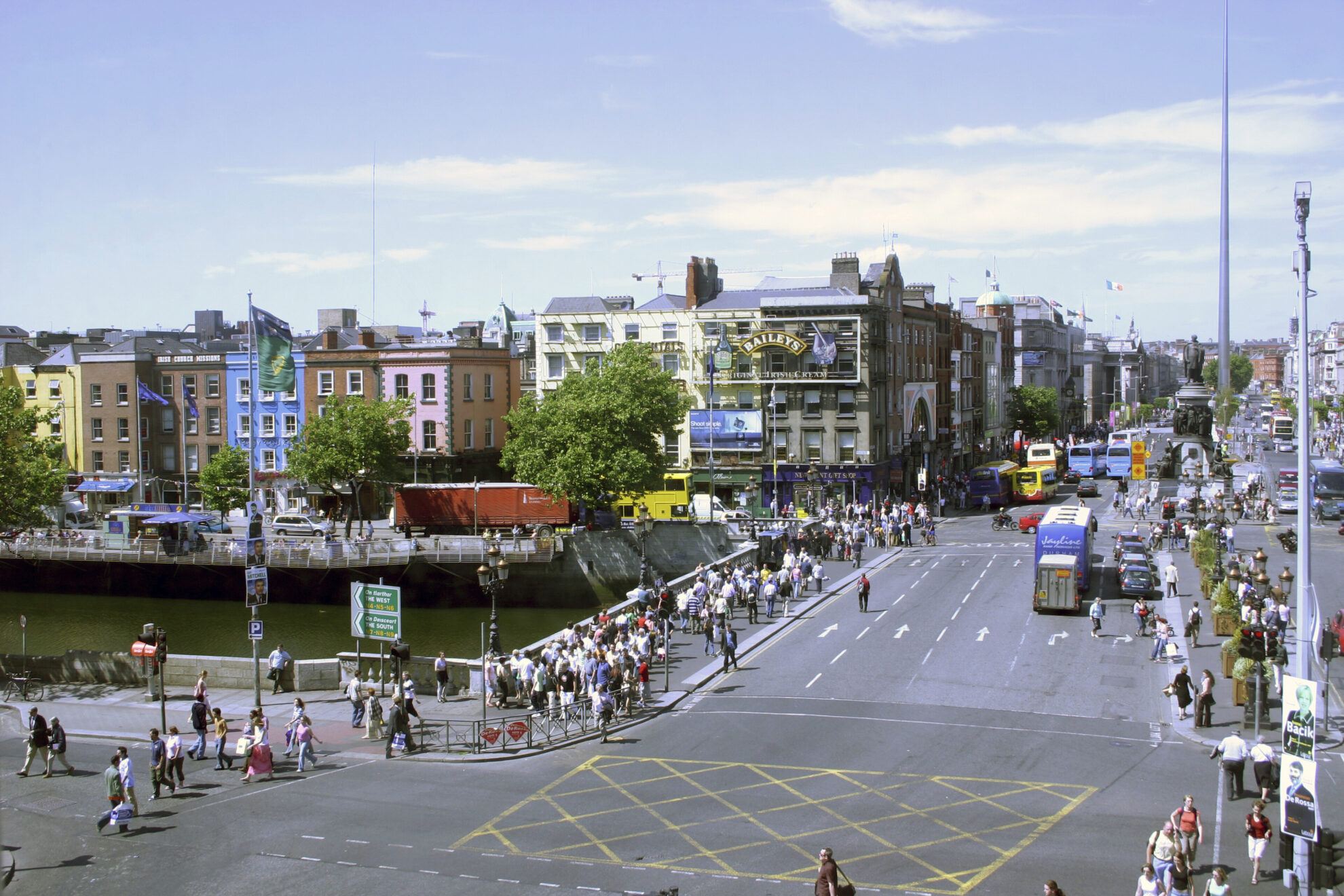O Connel Street in Dublin, Irland