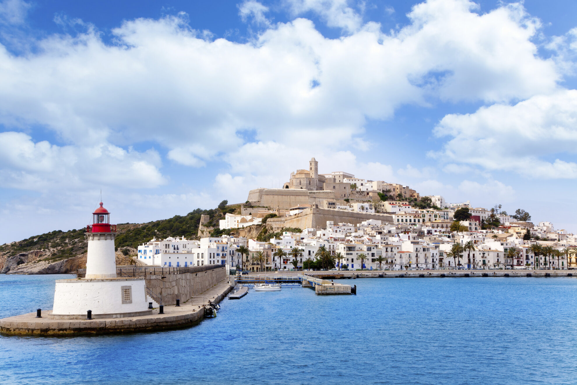 Blick auf Ibiza-Stadt, Spanien