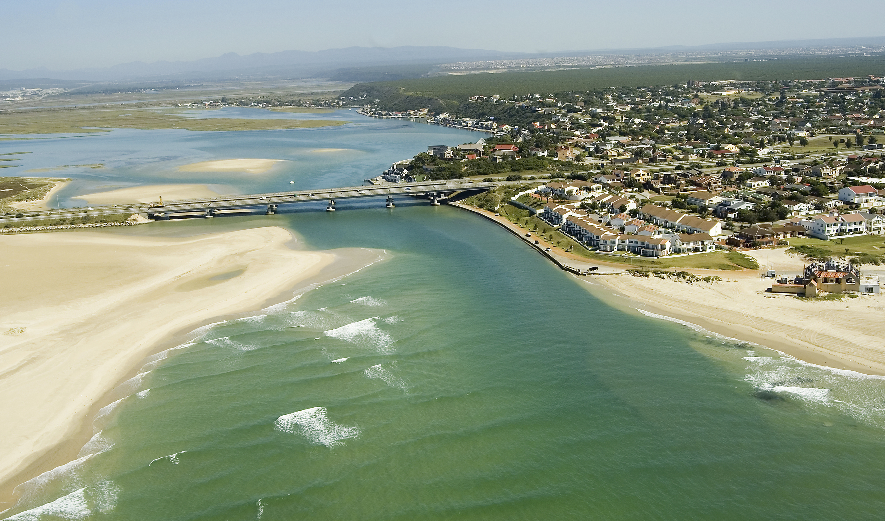 Luftansicht auf Port Elisabeth, Suedafrika