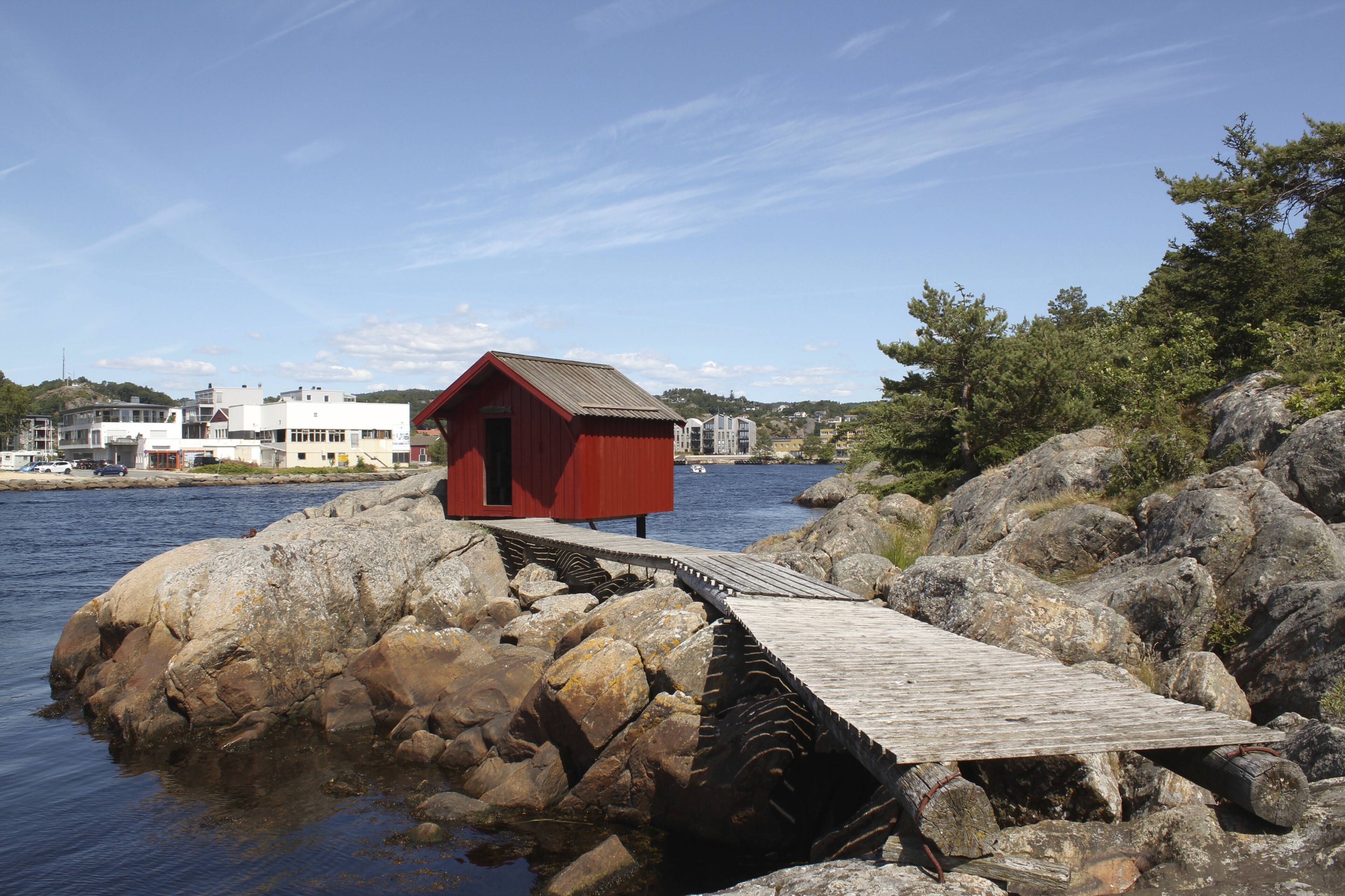 Fischerhuette in Mandal, Norwegen