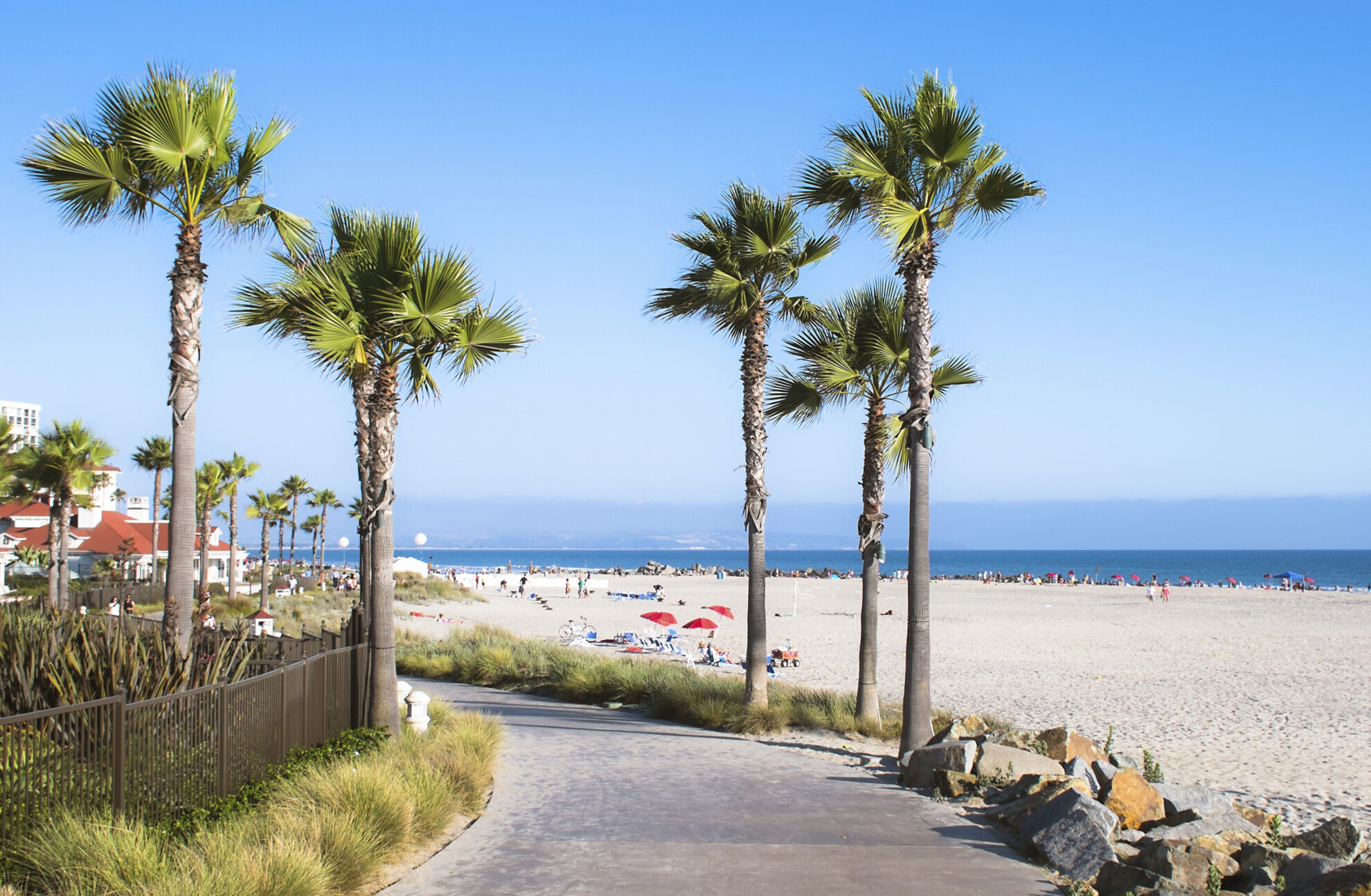 Strandpromenade San Diegos, USA