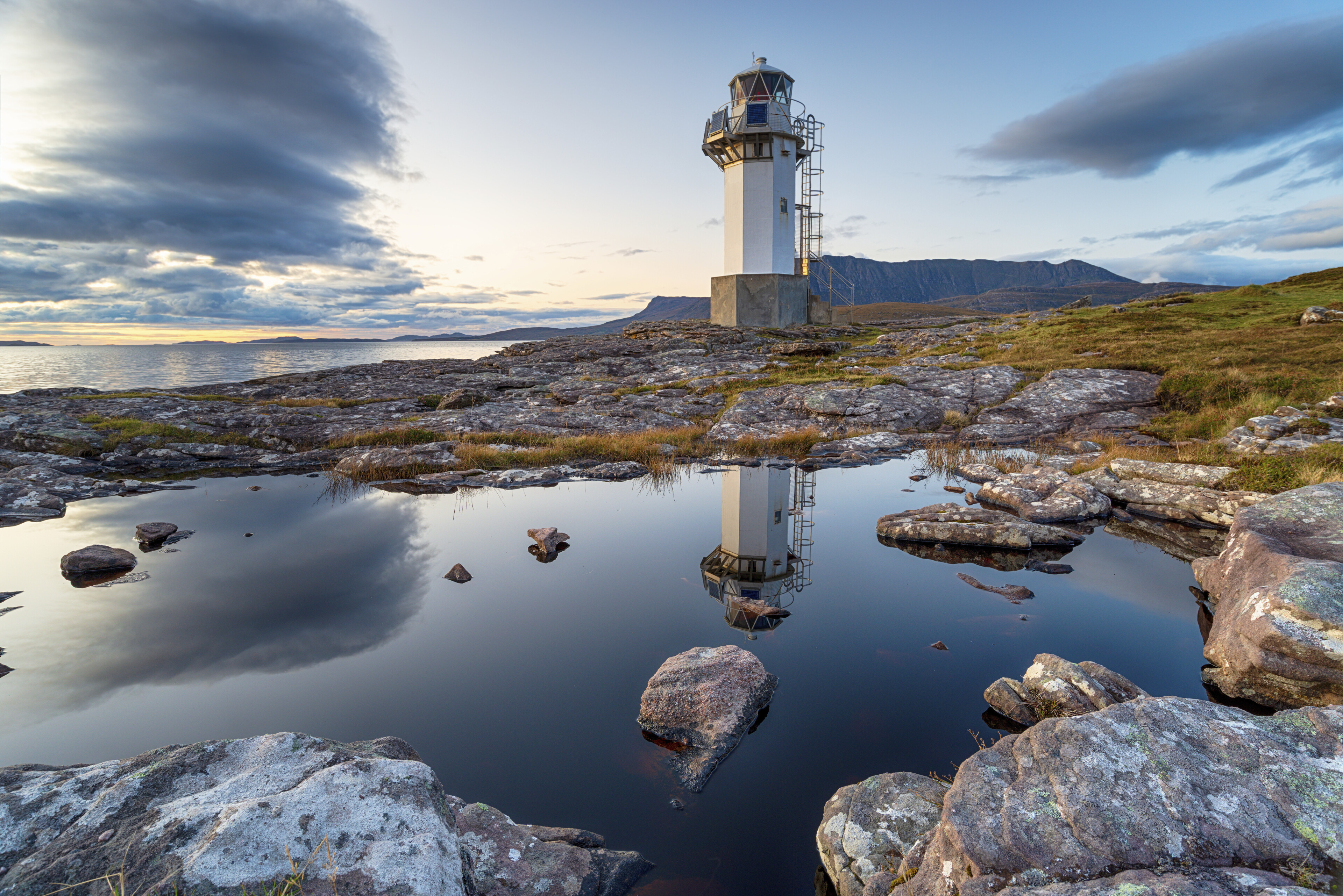 Leuchtturm in Ullapool, Schottland
