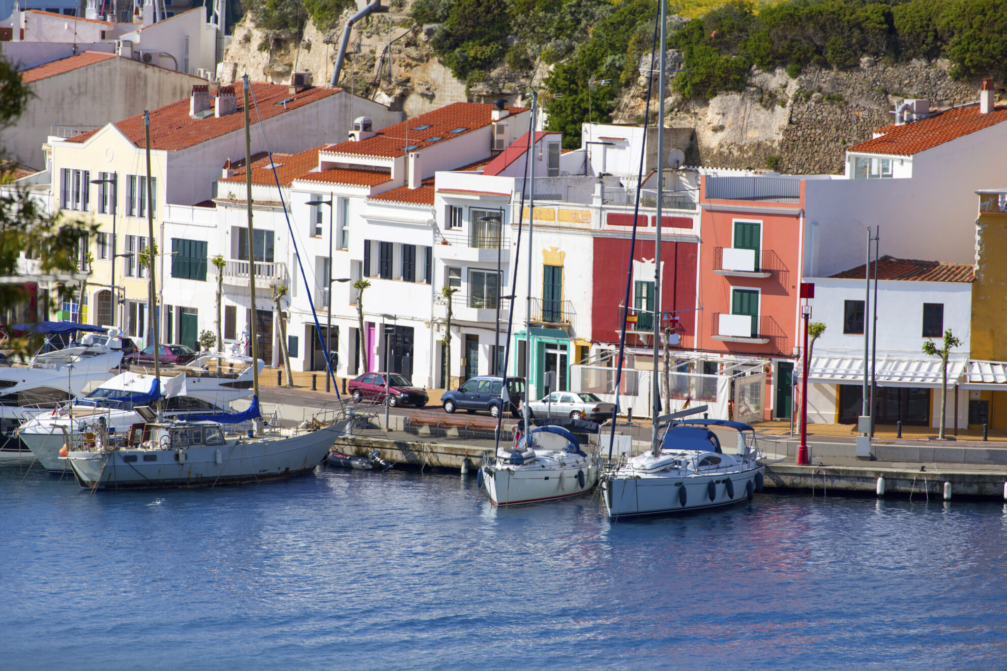 Hafen von Mahon auf Menorca, Spanien