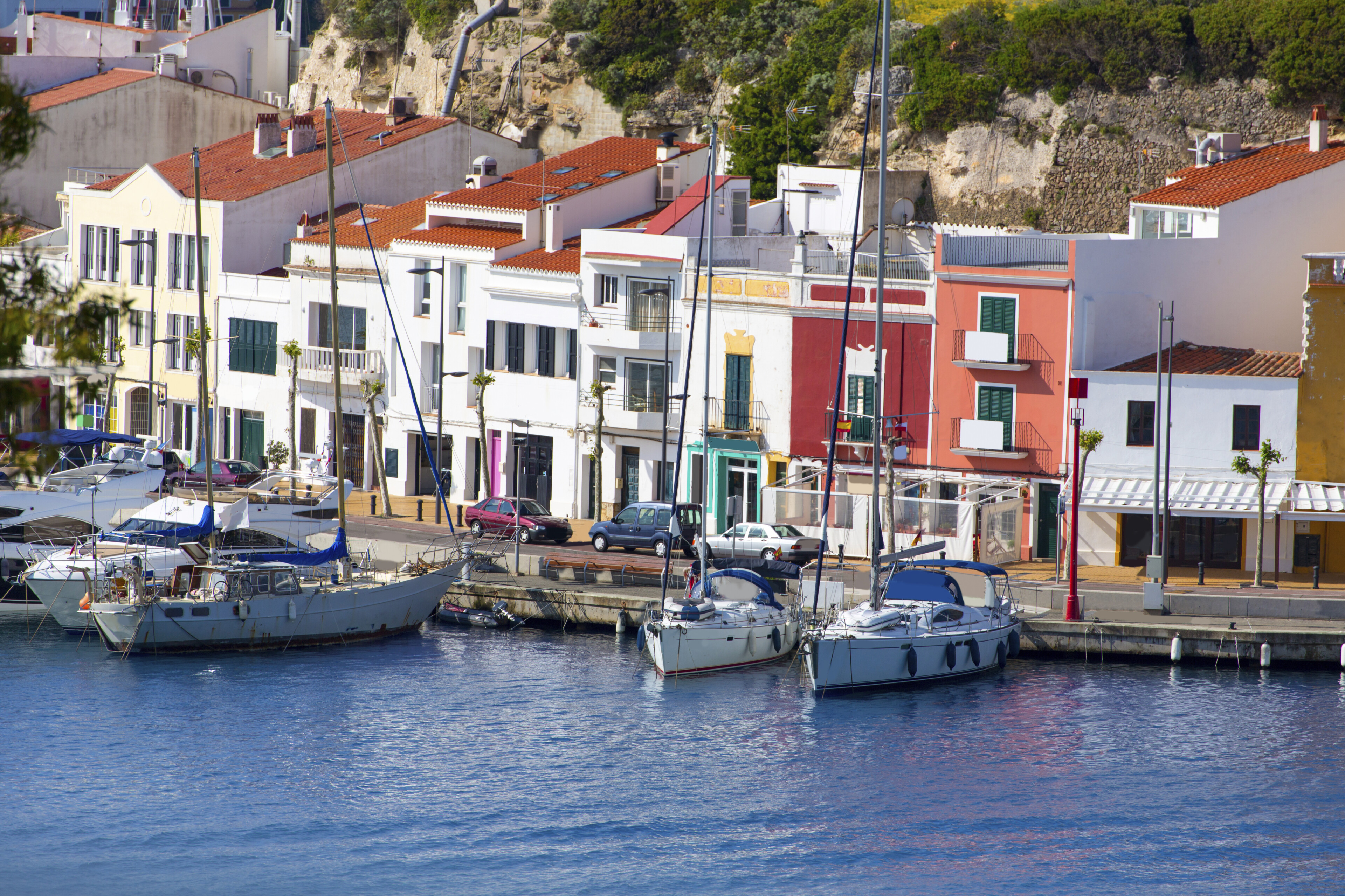 Hafen von Mahon auf Menorca, Spanien