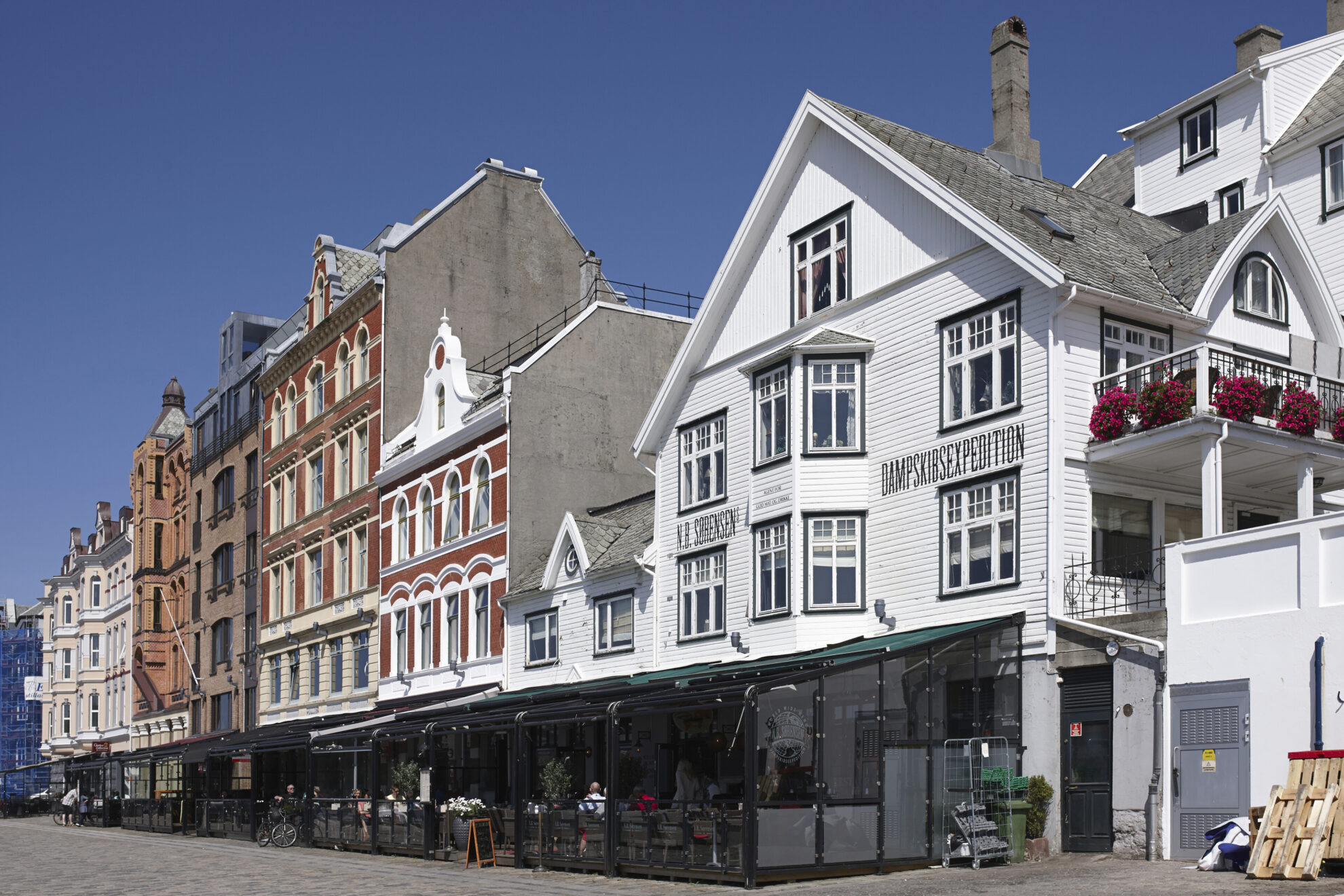 Häuser in Haugesund, Norwegen