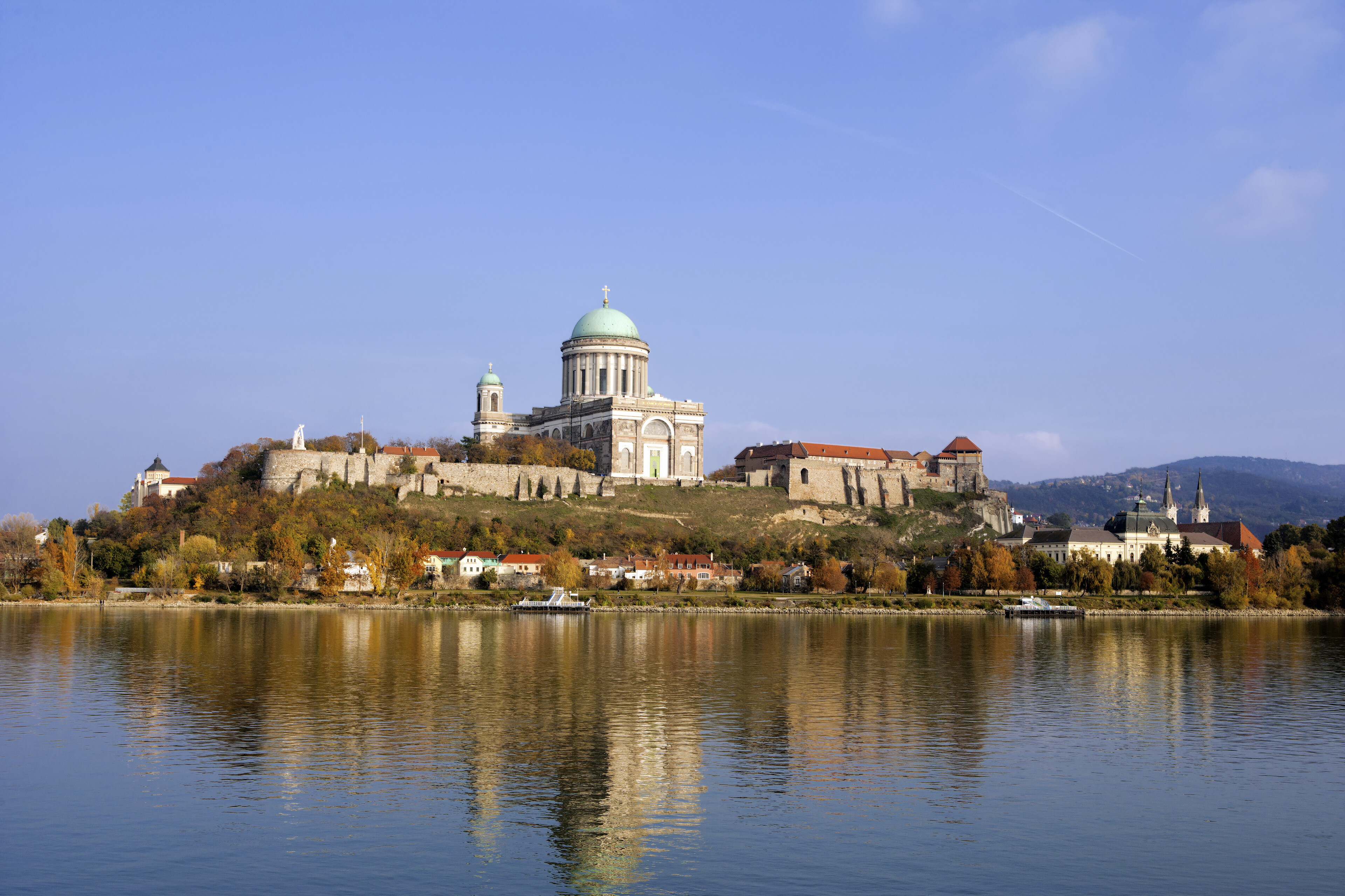 Blick auf Esztergom, Ungarn