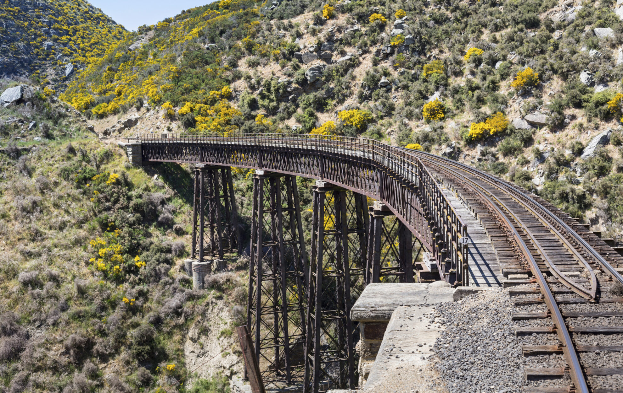 Brücke in Port Chalmers, Neuseeland