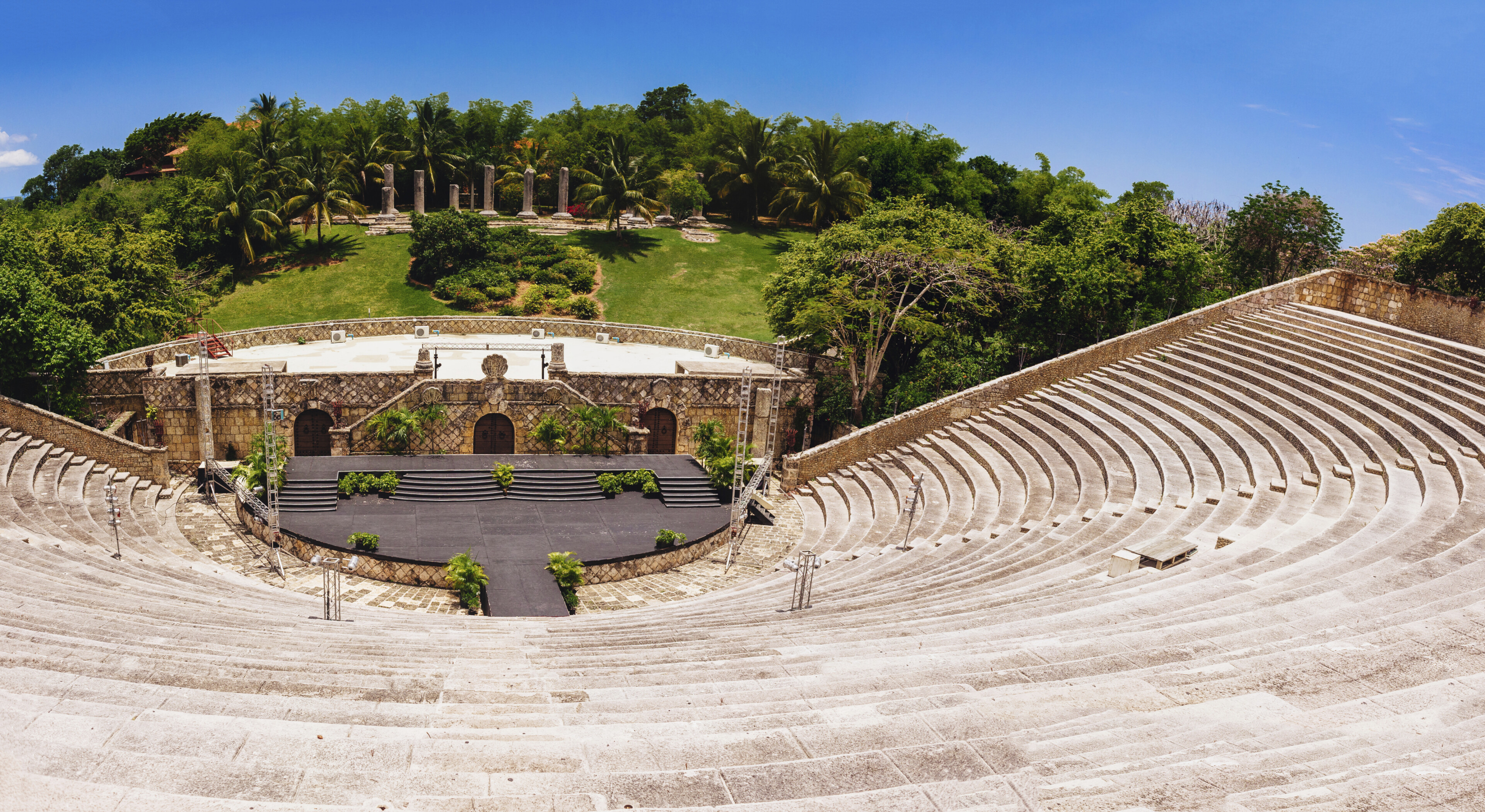 Amphitheater in der Anlage "Altos de Chavon", Dominikanische Republik