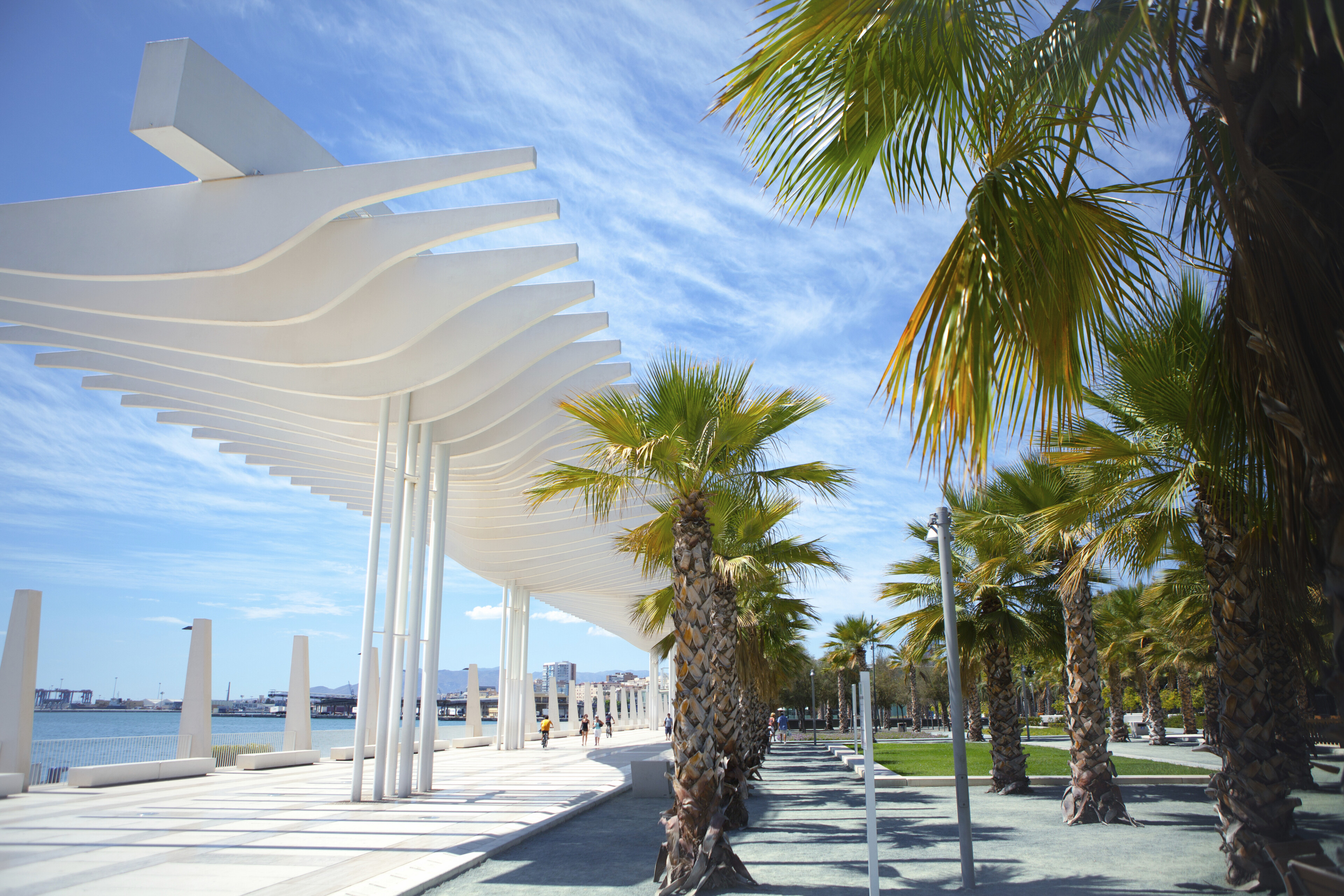 Promenade in Malaga, Spanien