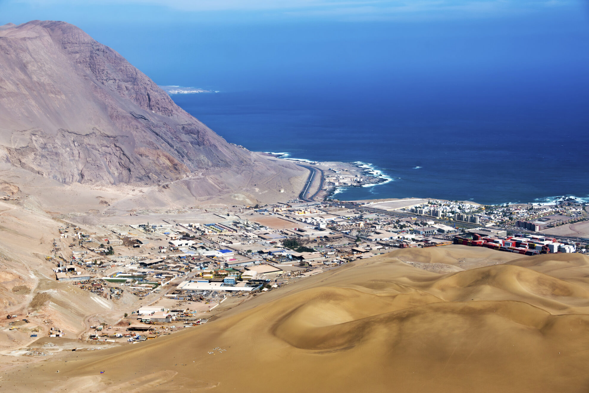 Panoramaaufnahme von Iquique, Chile