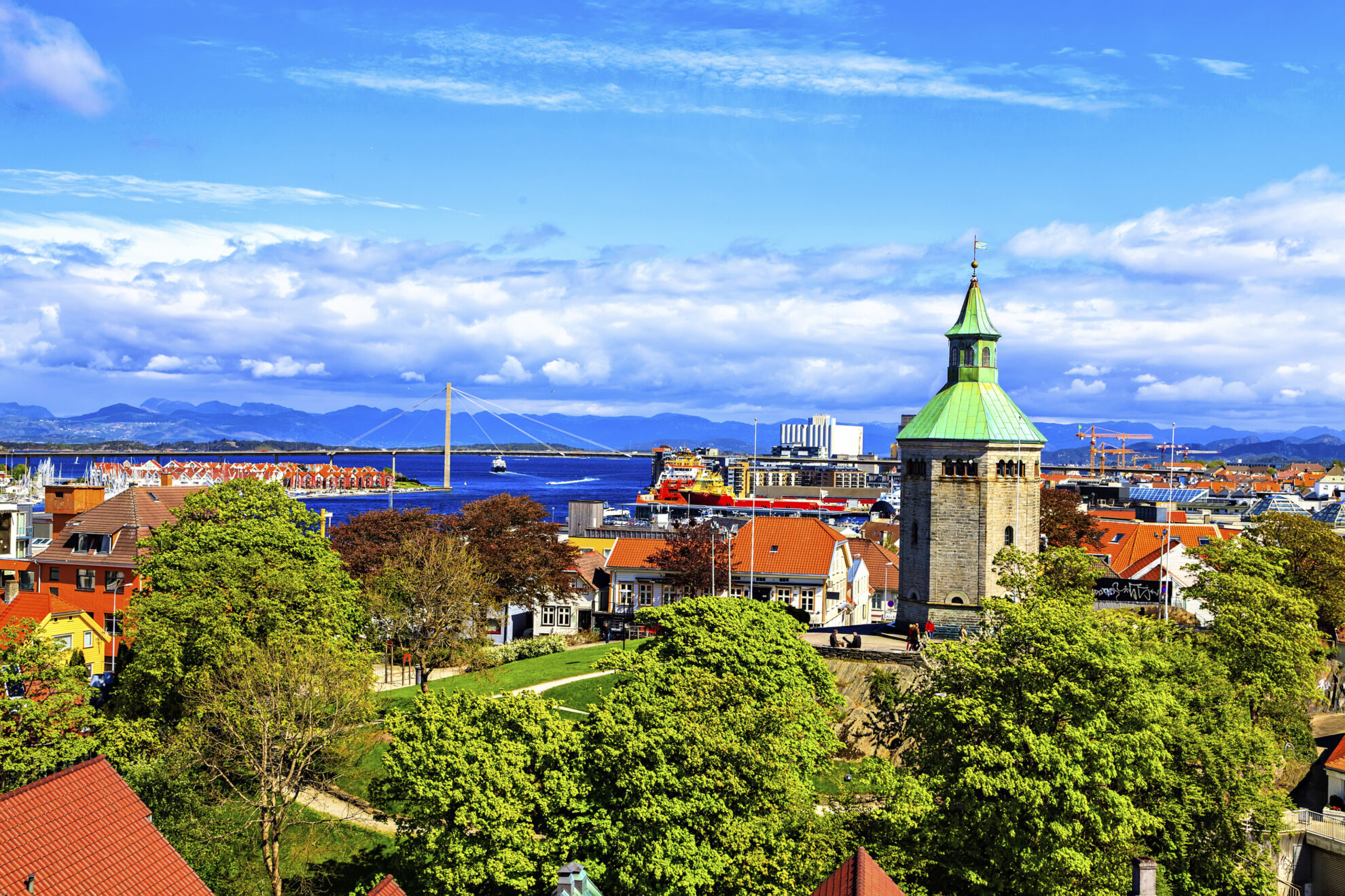 Ausblick auf die Stadt Stavanger, Norwegen