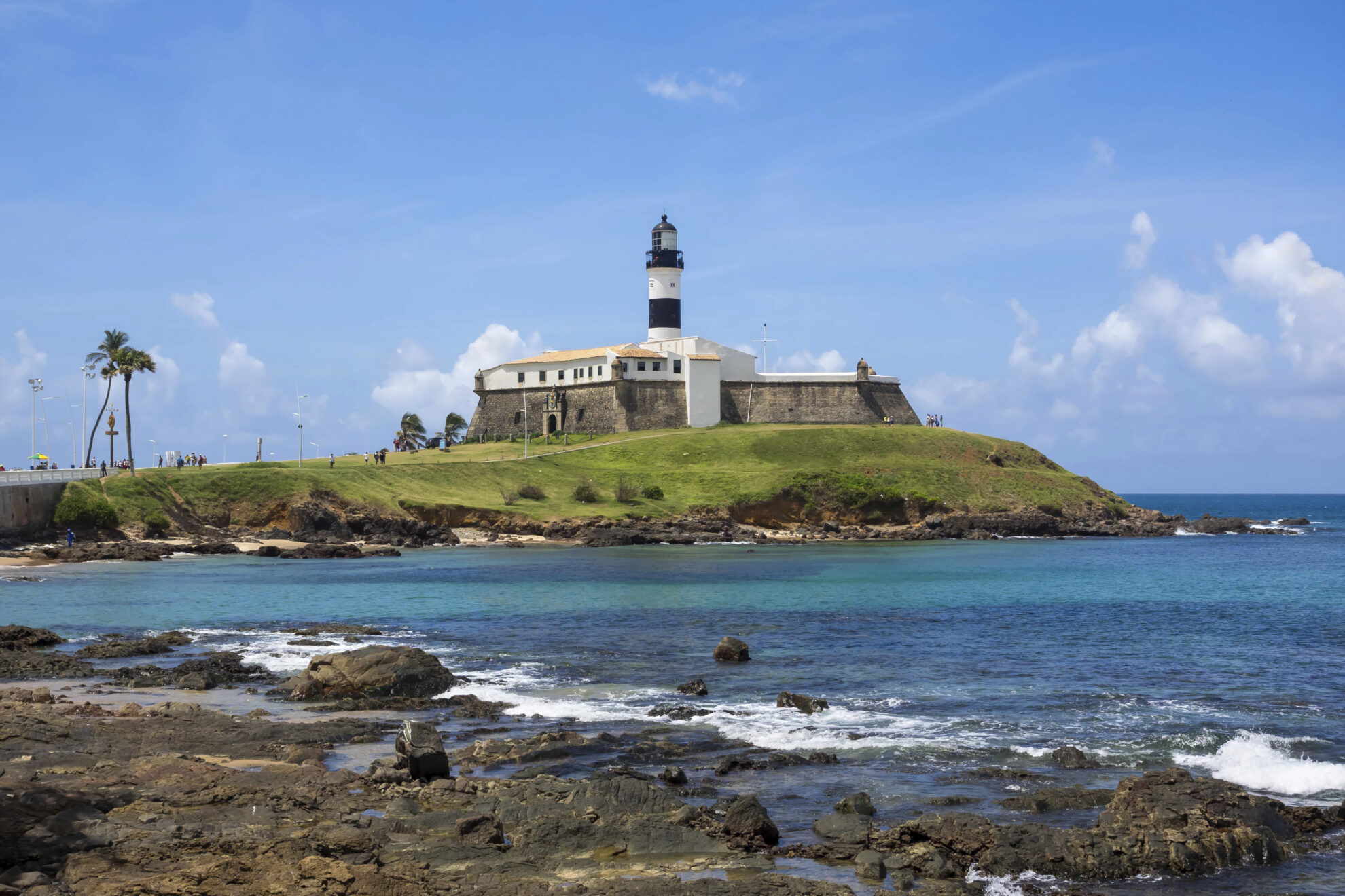 Farrol da Barra Leuchtturm in Salvador de Bahia, Brasilien