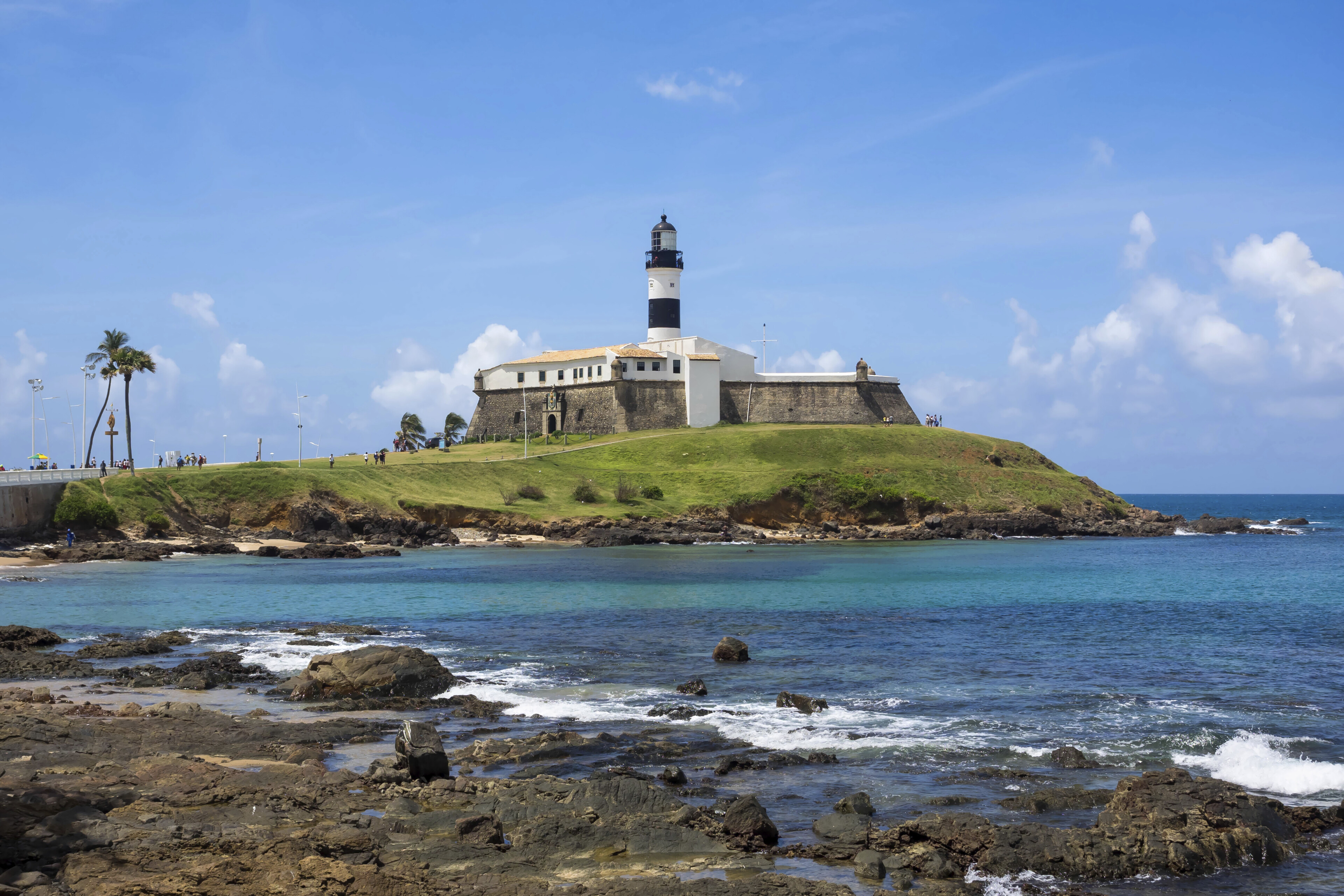 Farrol da Barra Leuchtturm in Salvador de Bahia, Brasilien