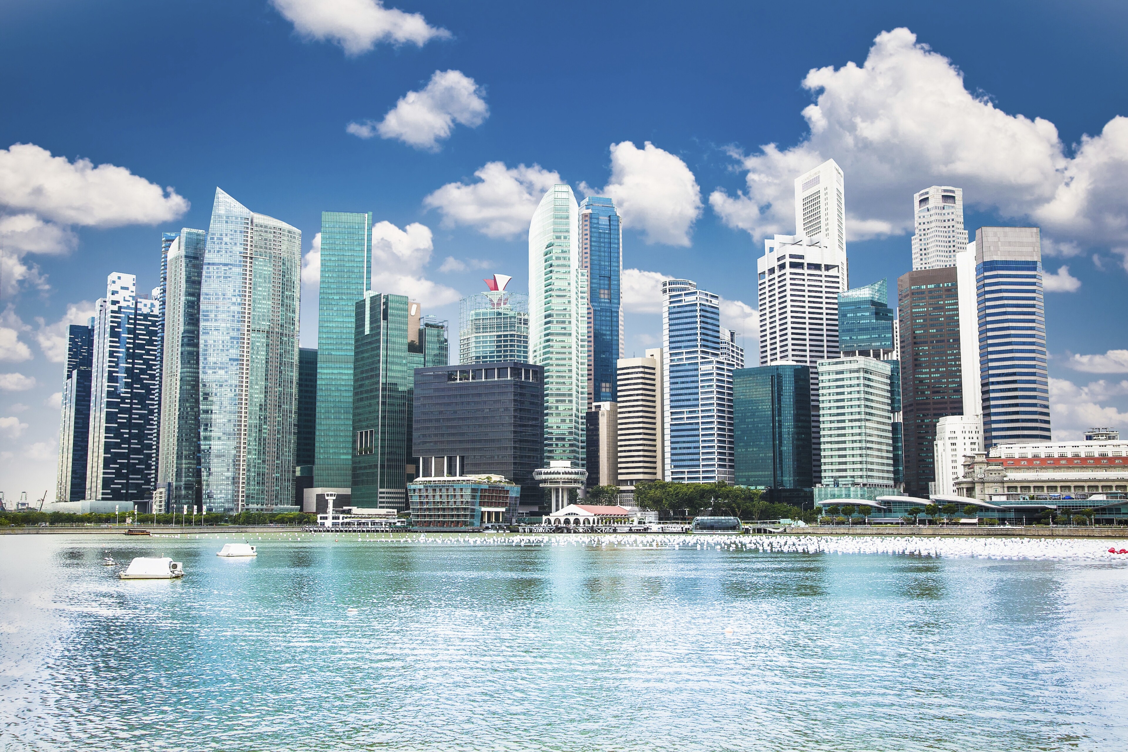 Skyline von Singapur