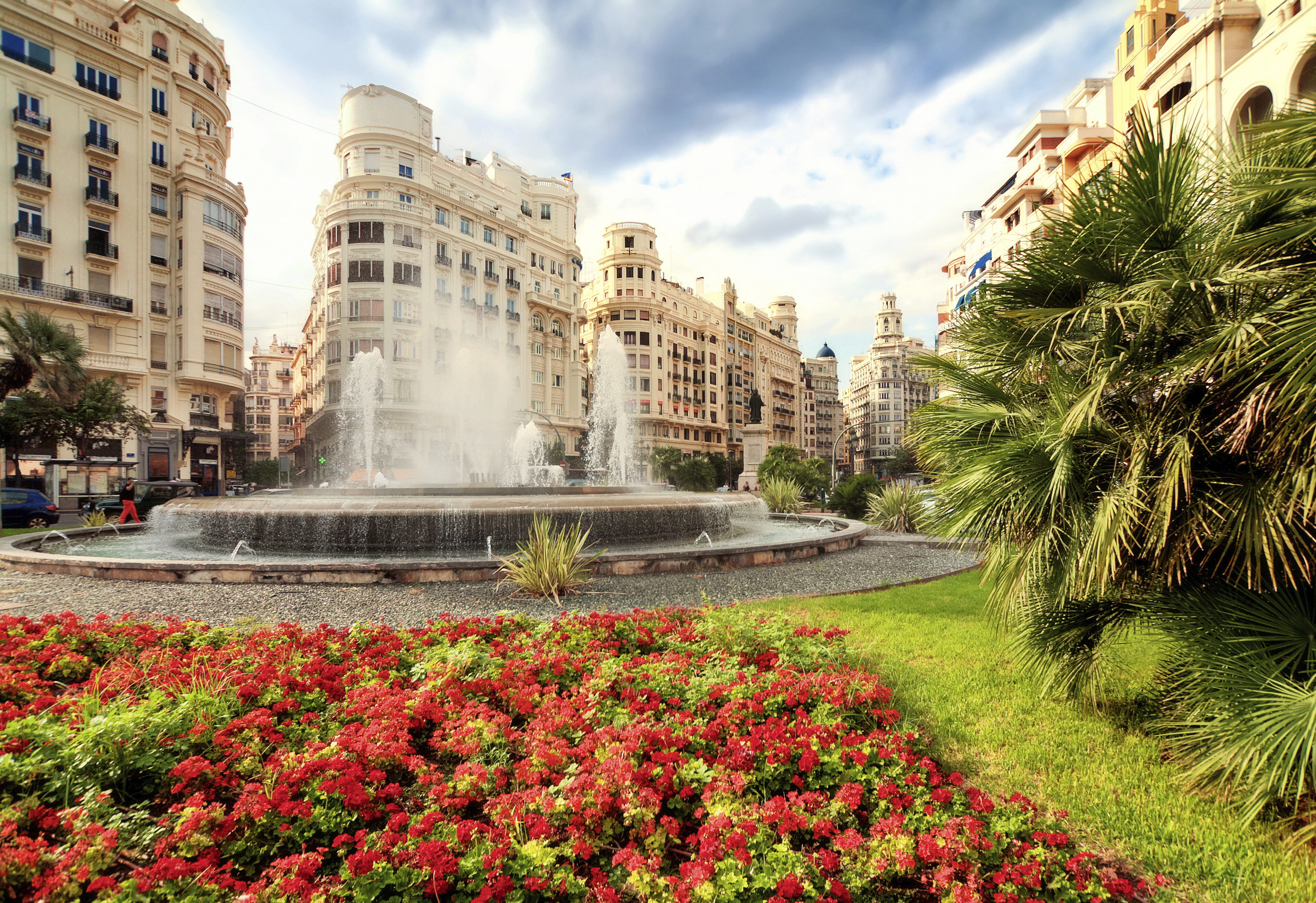 Springbrunnen in Valencia, Spanien