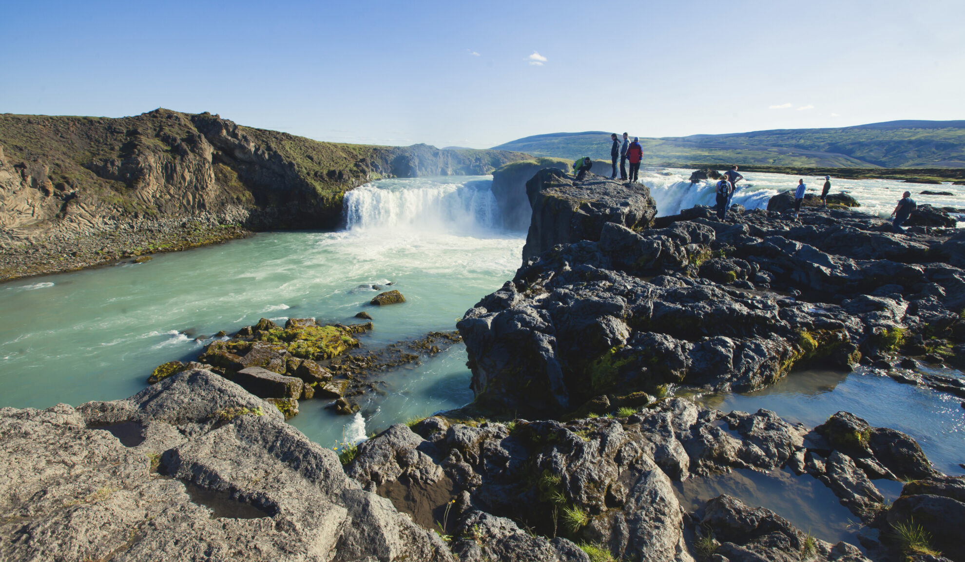Der Gulfoss-Wasserfall auf Island