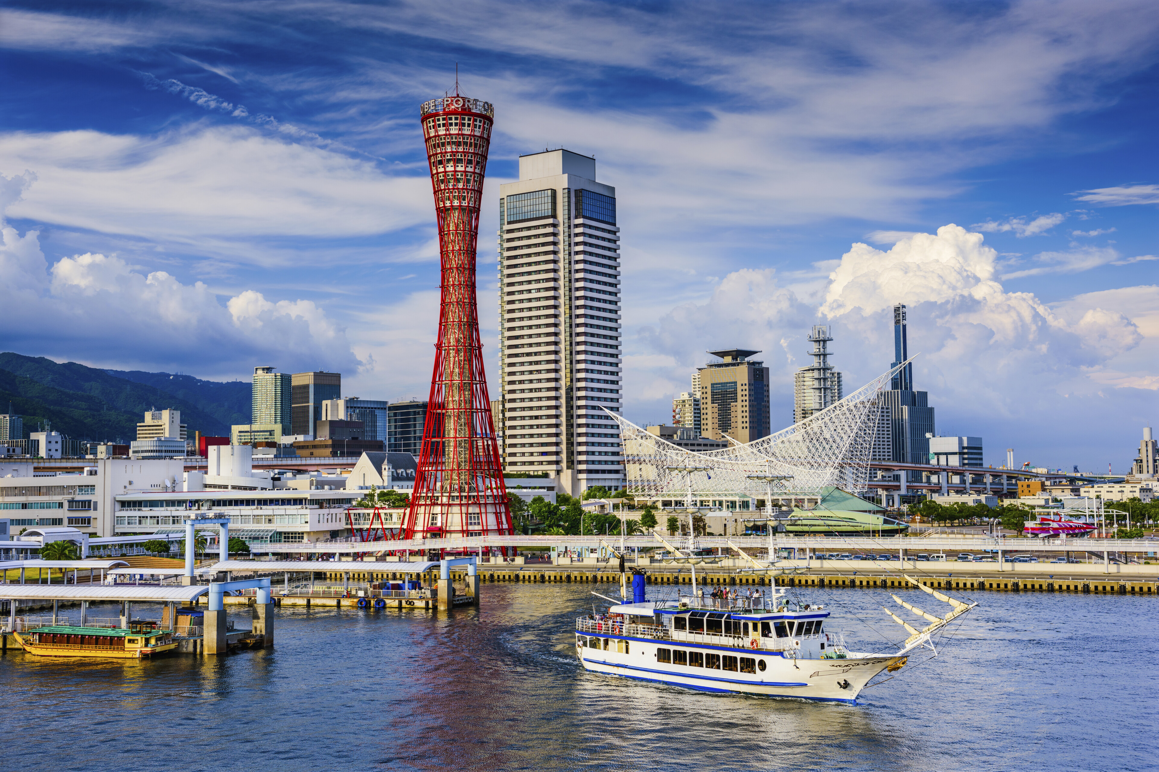 Skyline von Kobe, Japan
