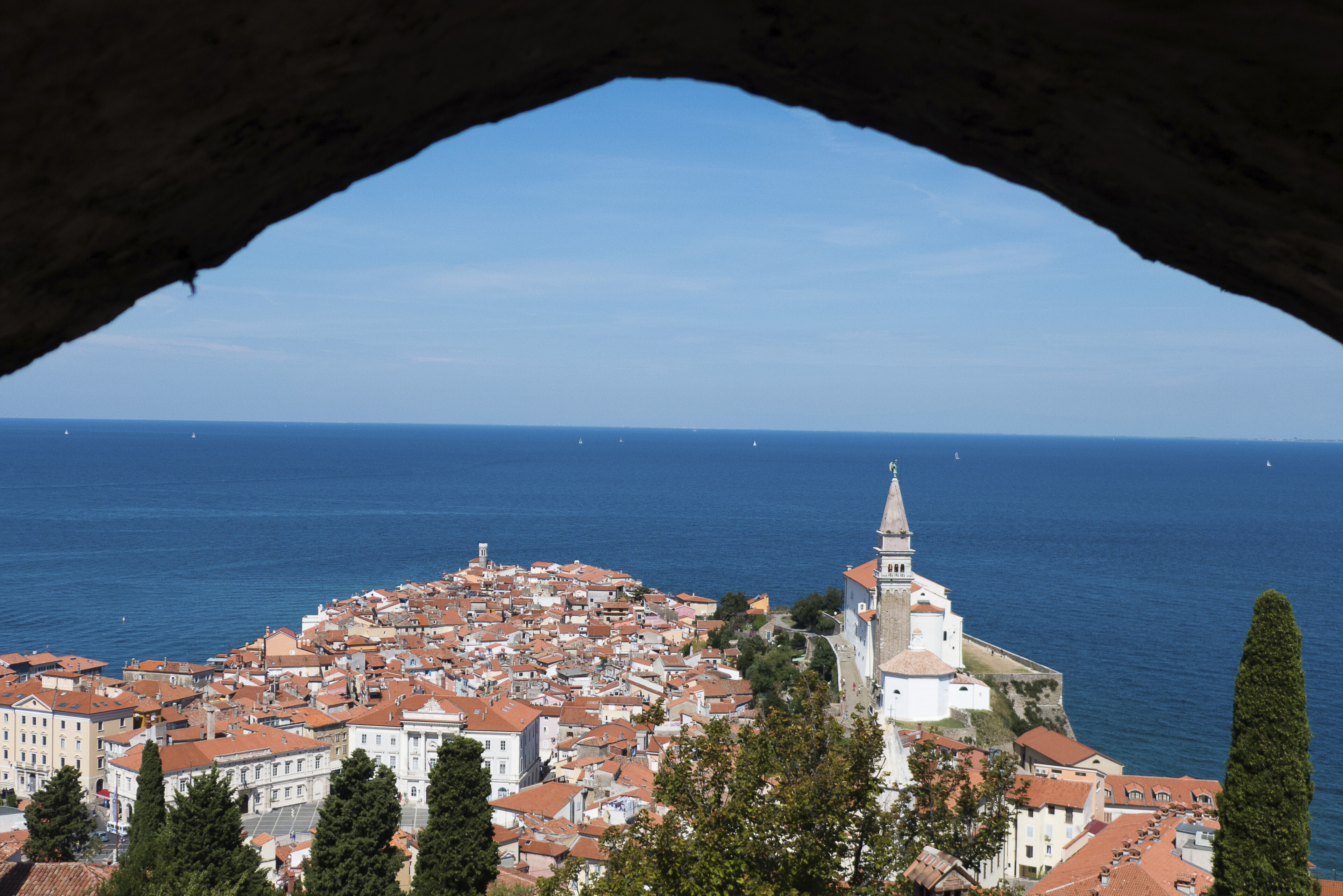 Blick auf die Stadt Koper, Slowenien