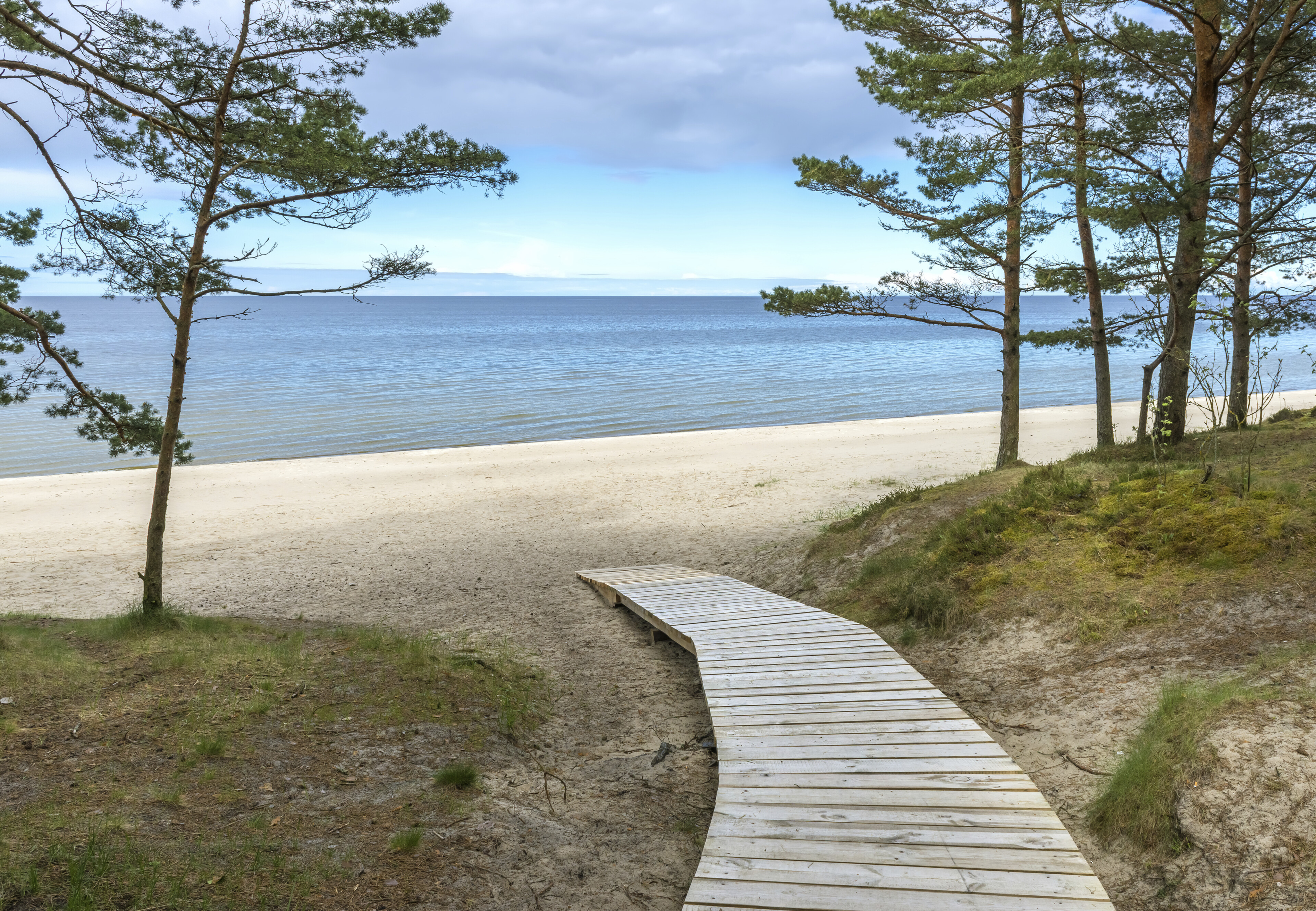 Holzweg zum Strand