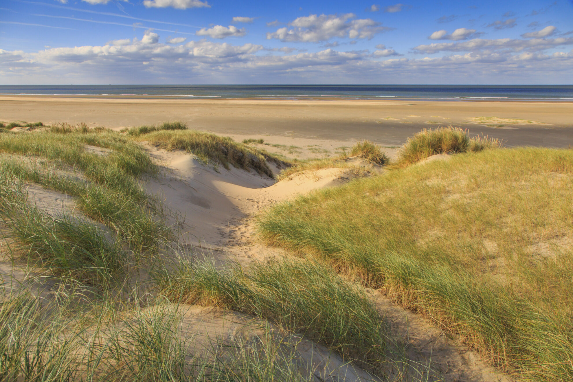 Einsamer Strand in Ijmuiden, Niederlande