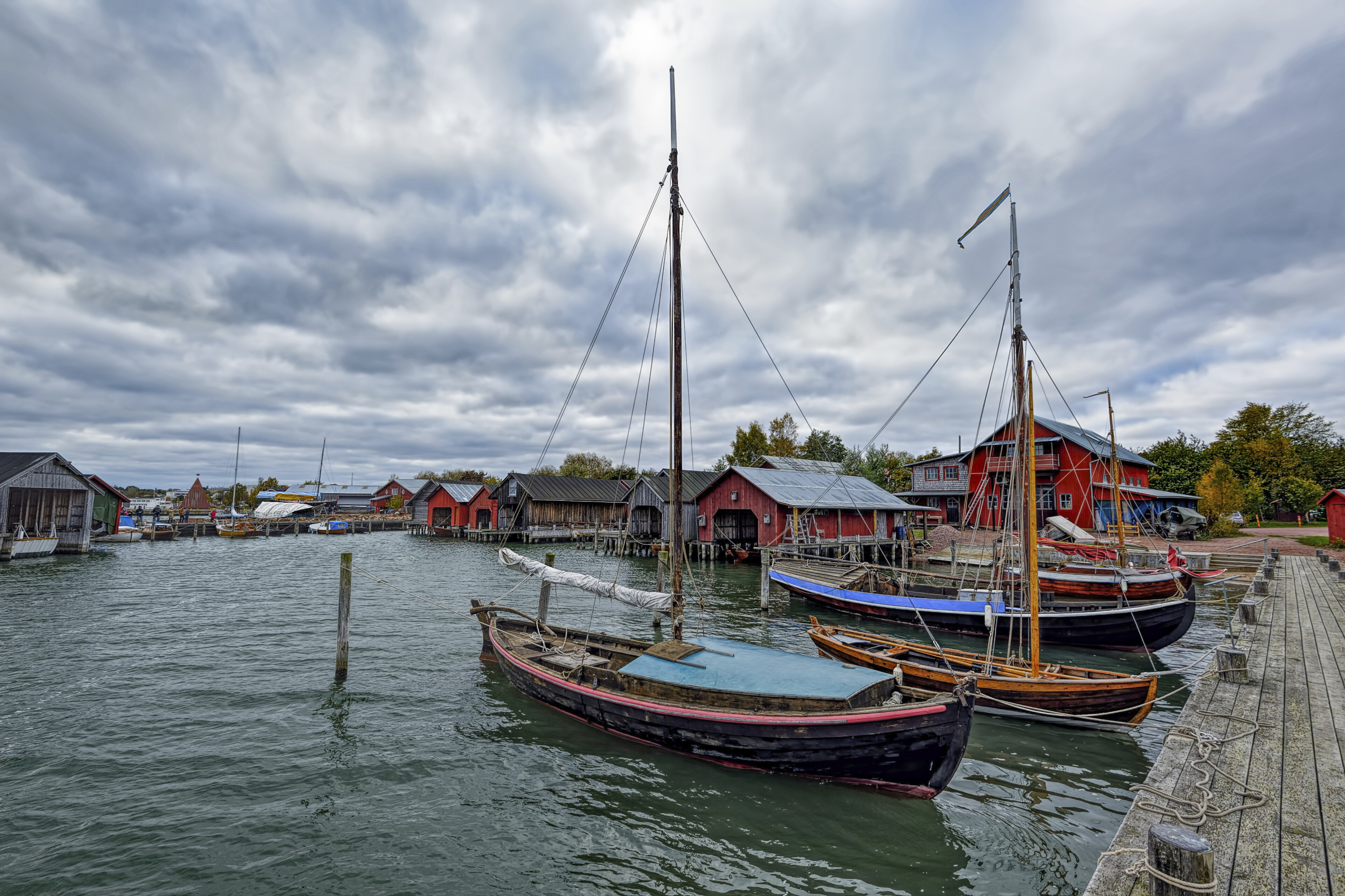 Hafen in Mariehamn, Finnland