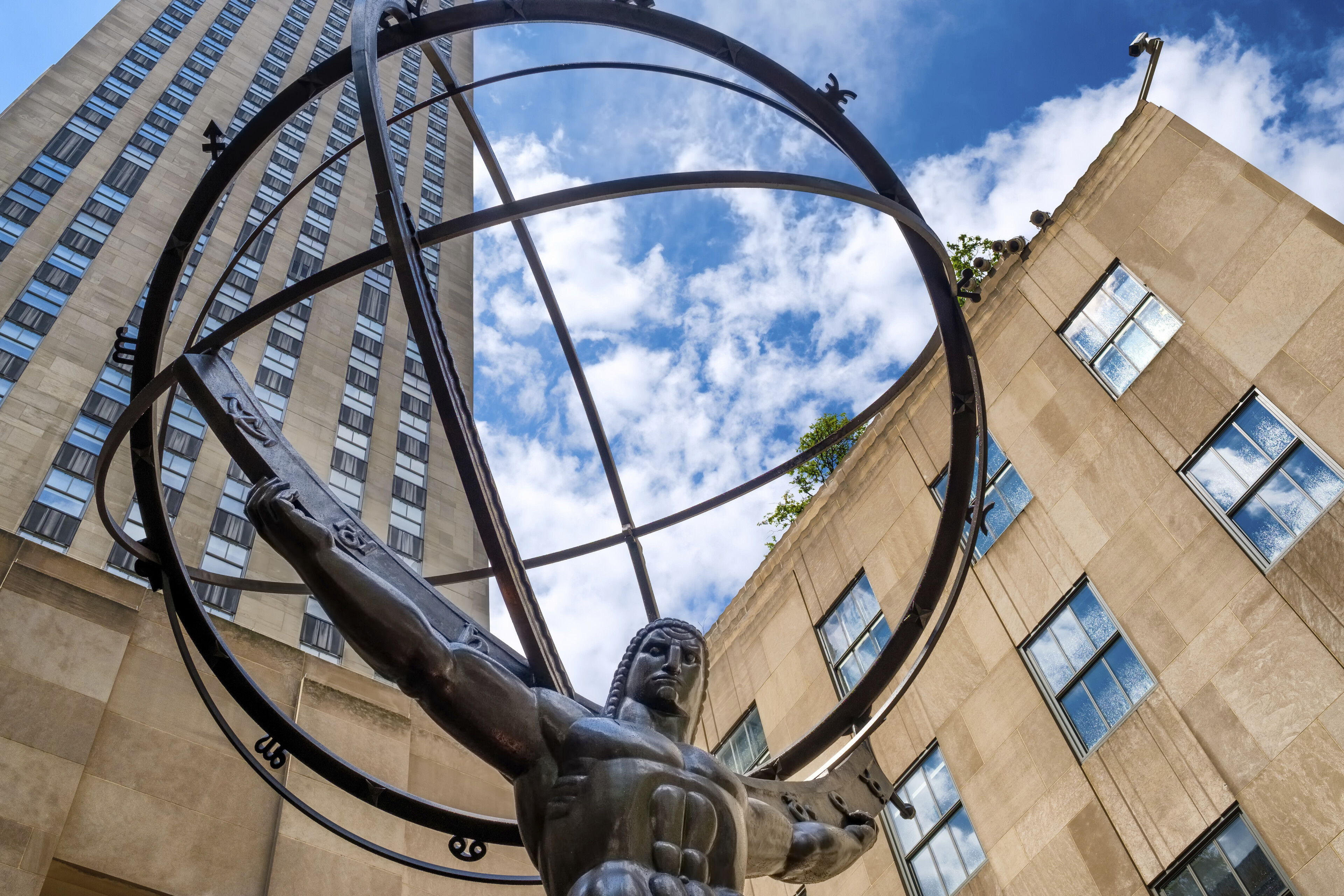 Statue vor dem Rockefeller Center in New York, USA