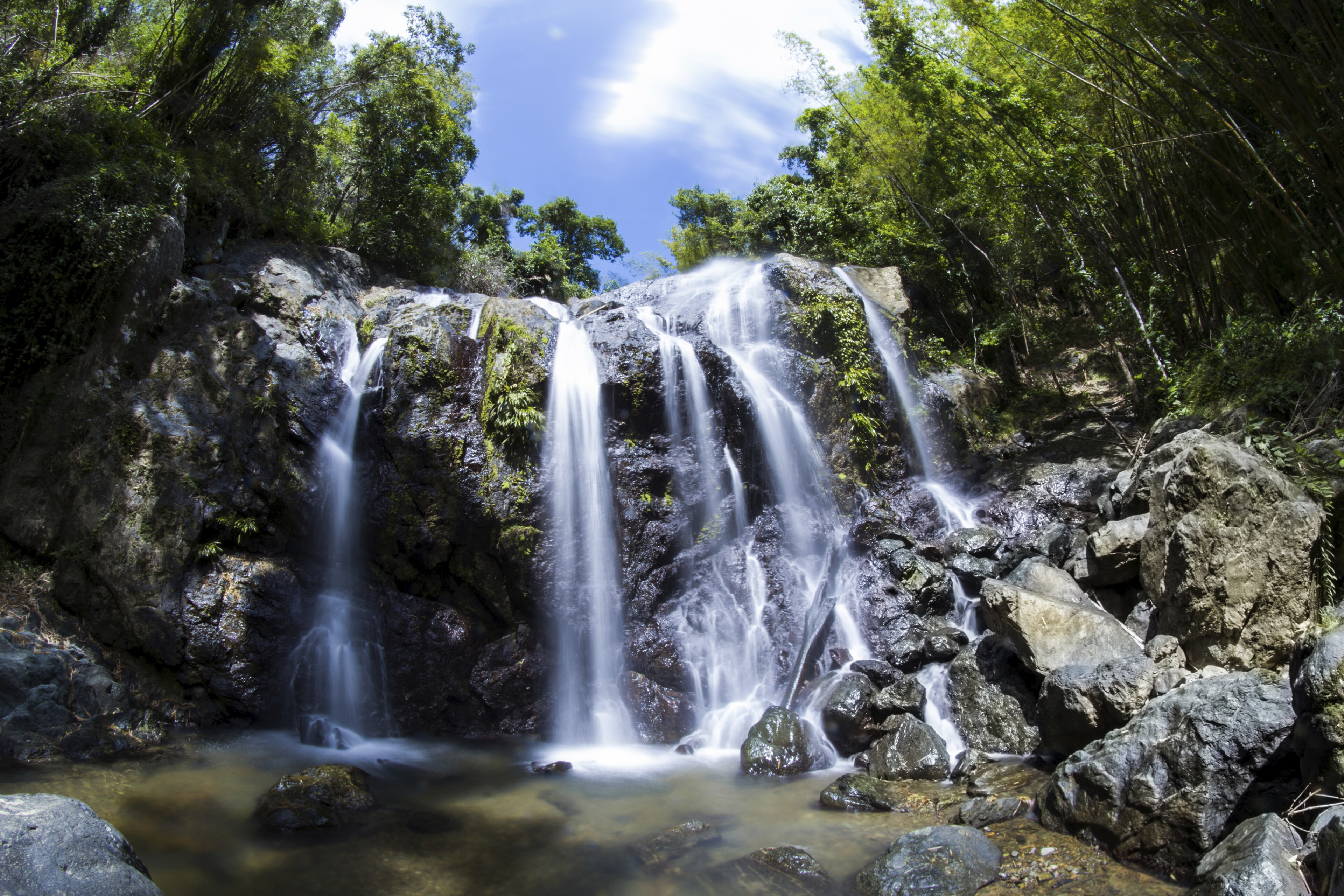 Argyle Wasserfälle in Scarborough, Trinidad und Tobago