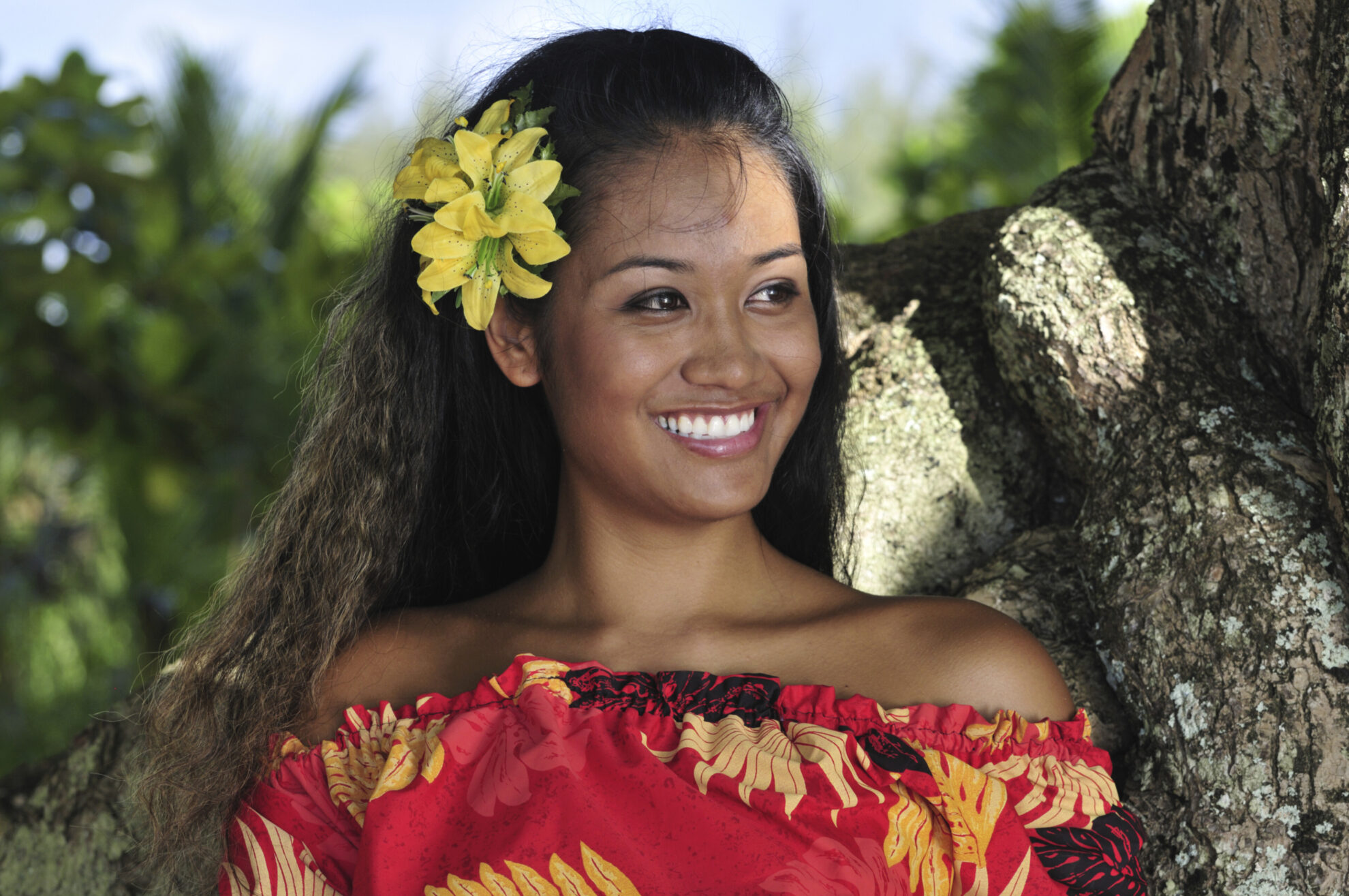 Hawaiianische Frau