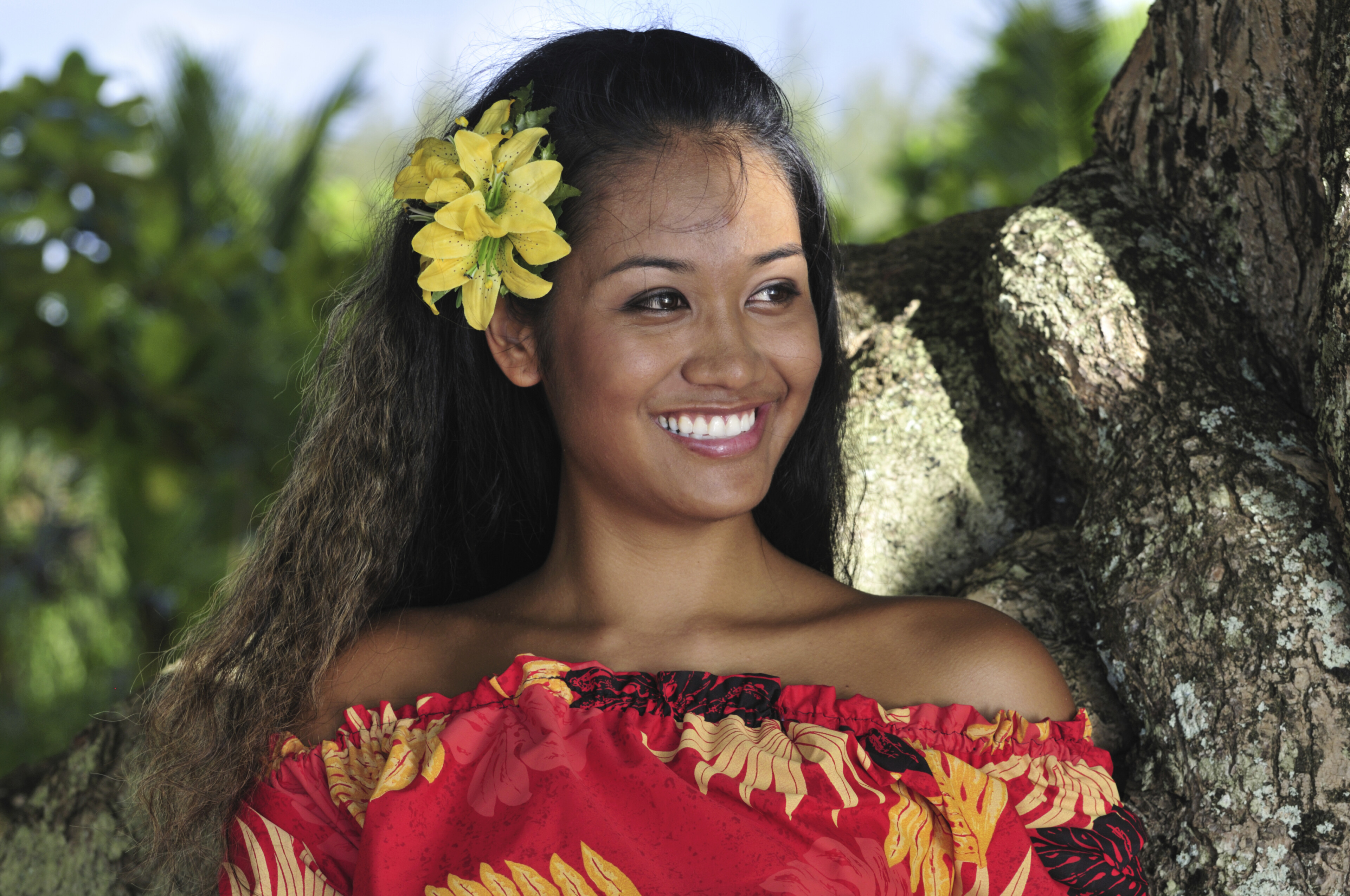 Hawaiianische Frau