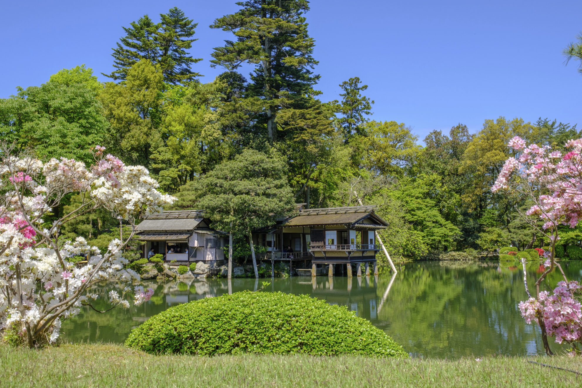 Kenrokuen Park in Kanazawa, Japan