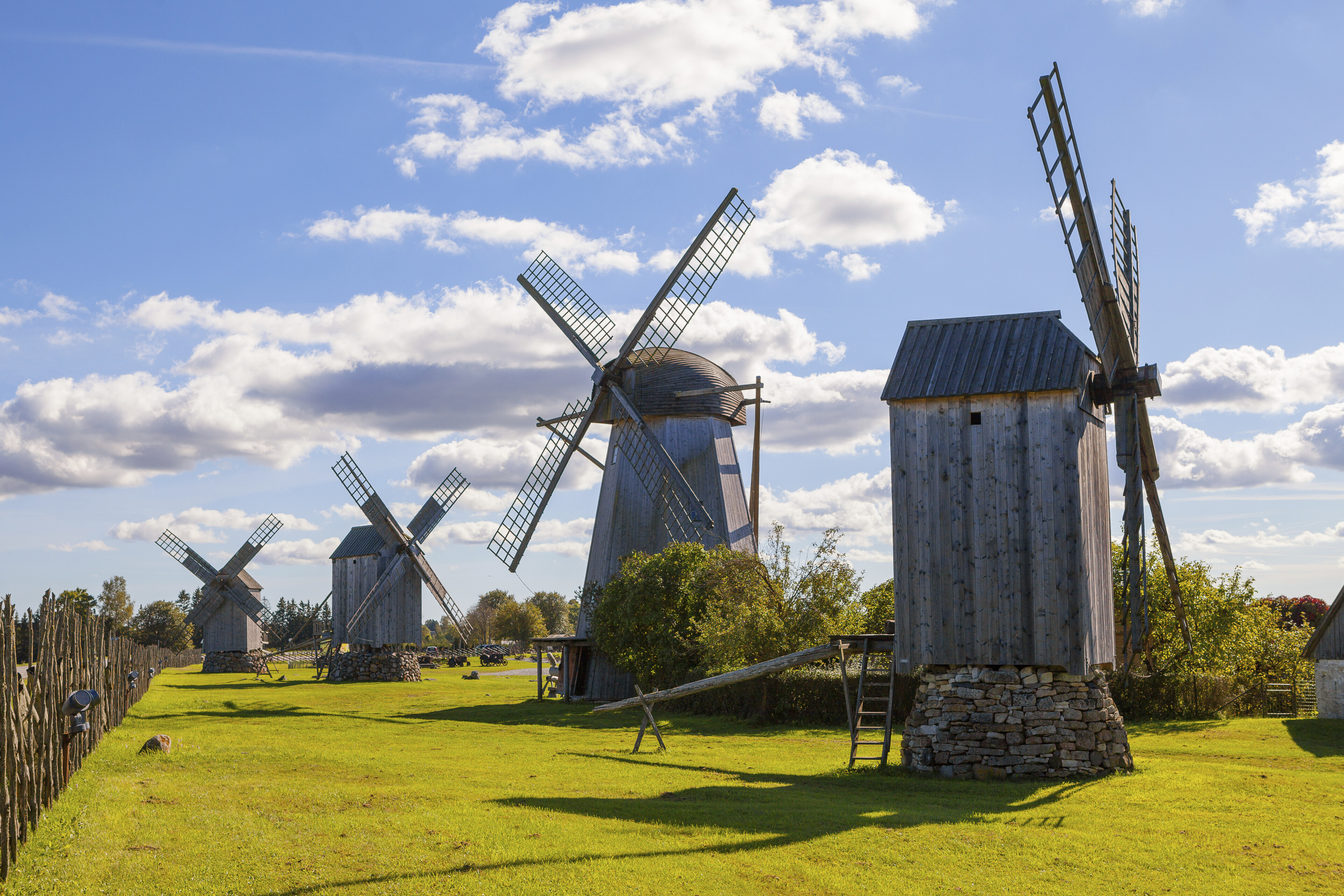 Windmuehlen in Kuedema Bay, Estland