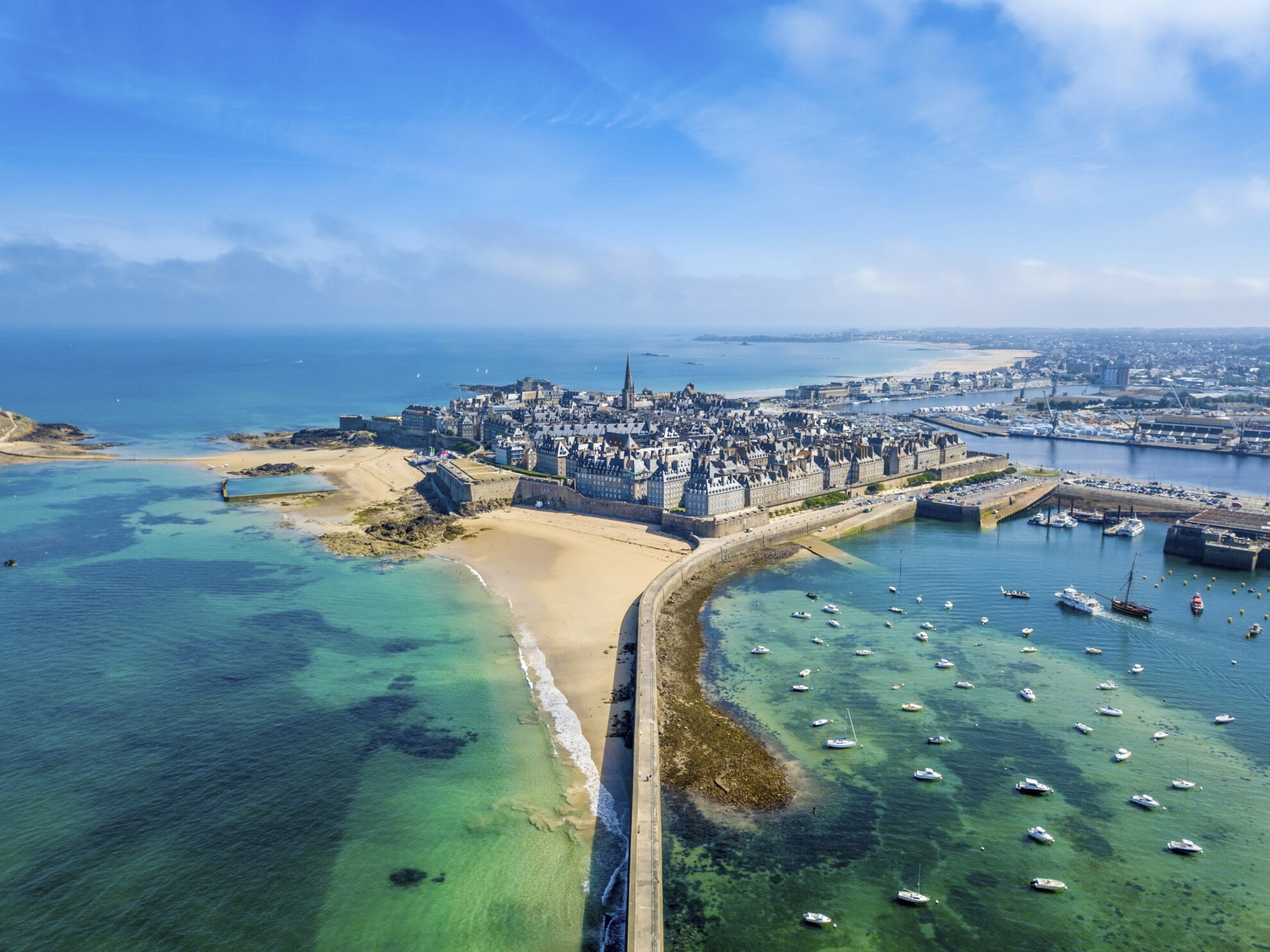 Luftansicht von Saint Malo, Frankreich