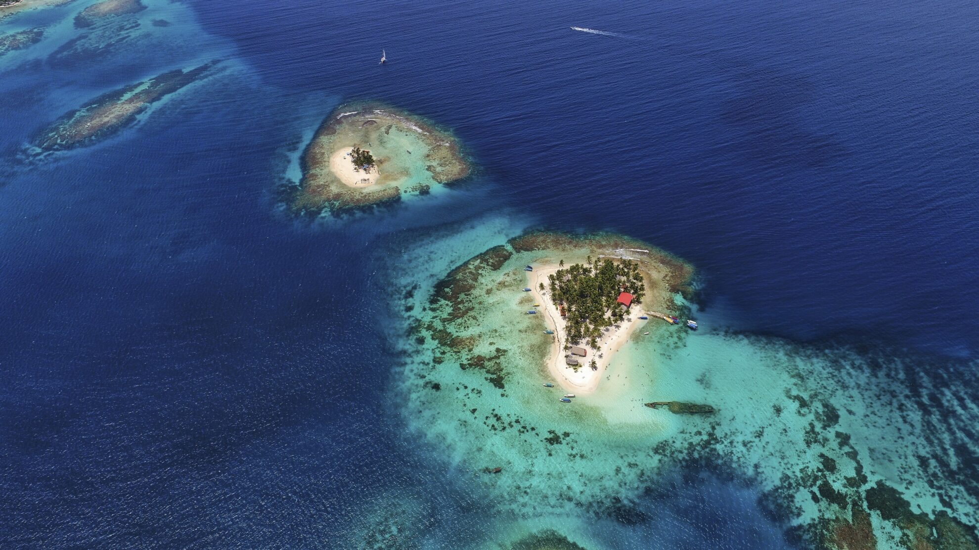 Luftaufnahme von Insel San Blas, Panama