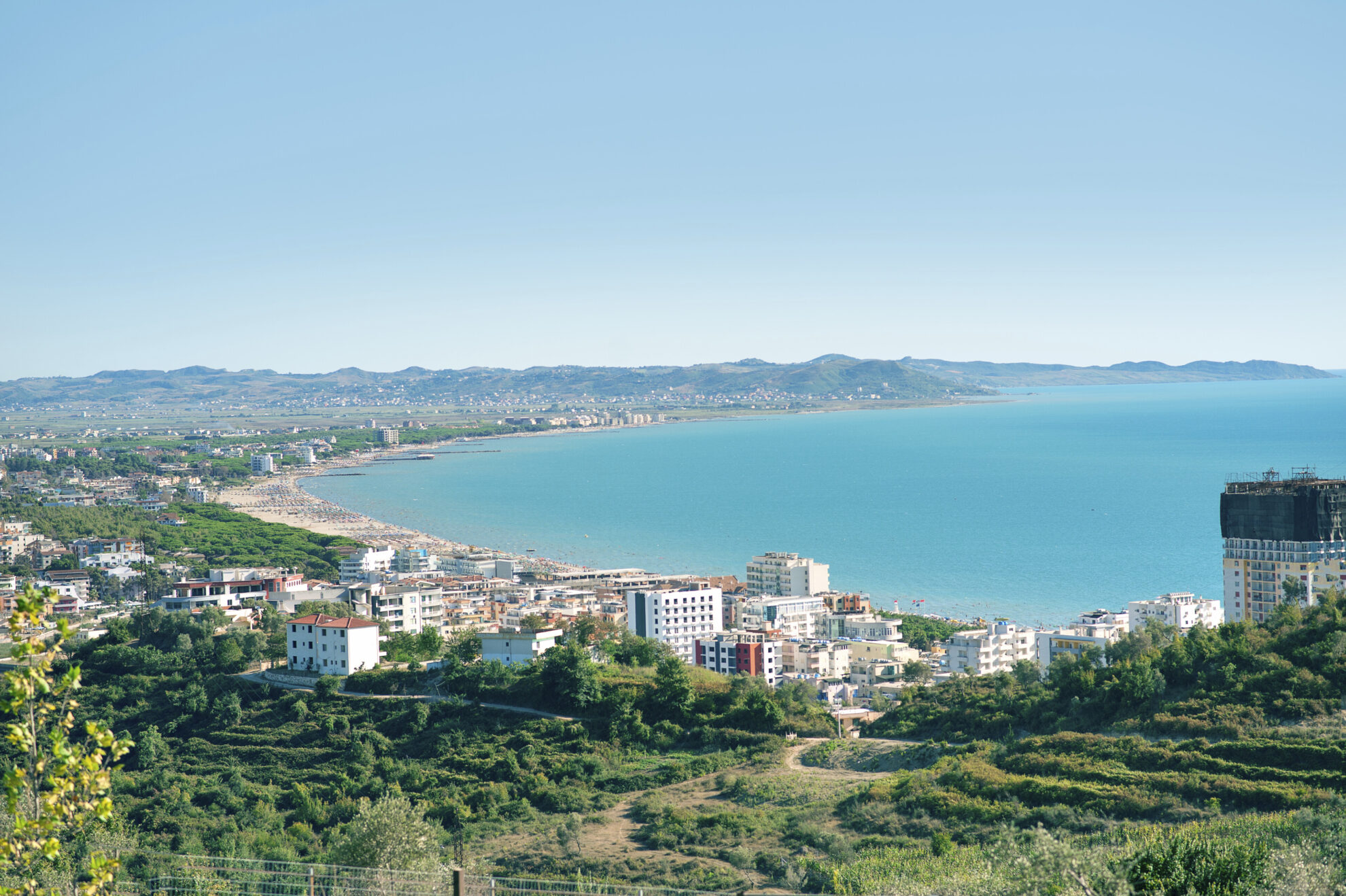 Luftaufnahme von Durres, Albanien