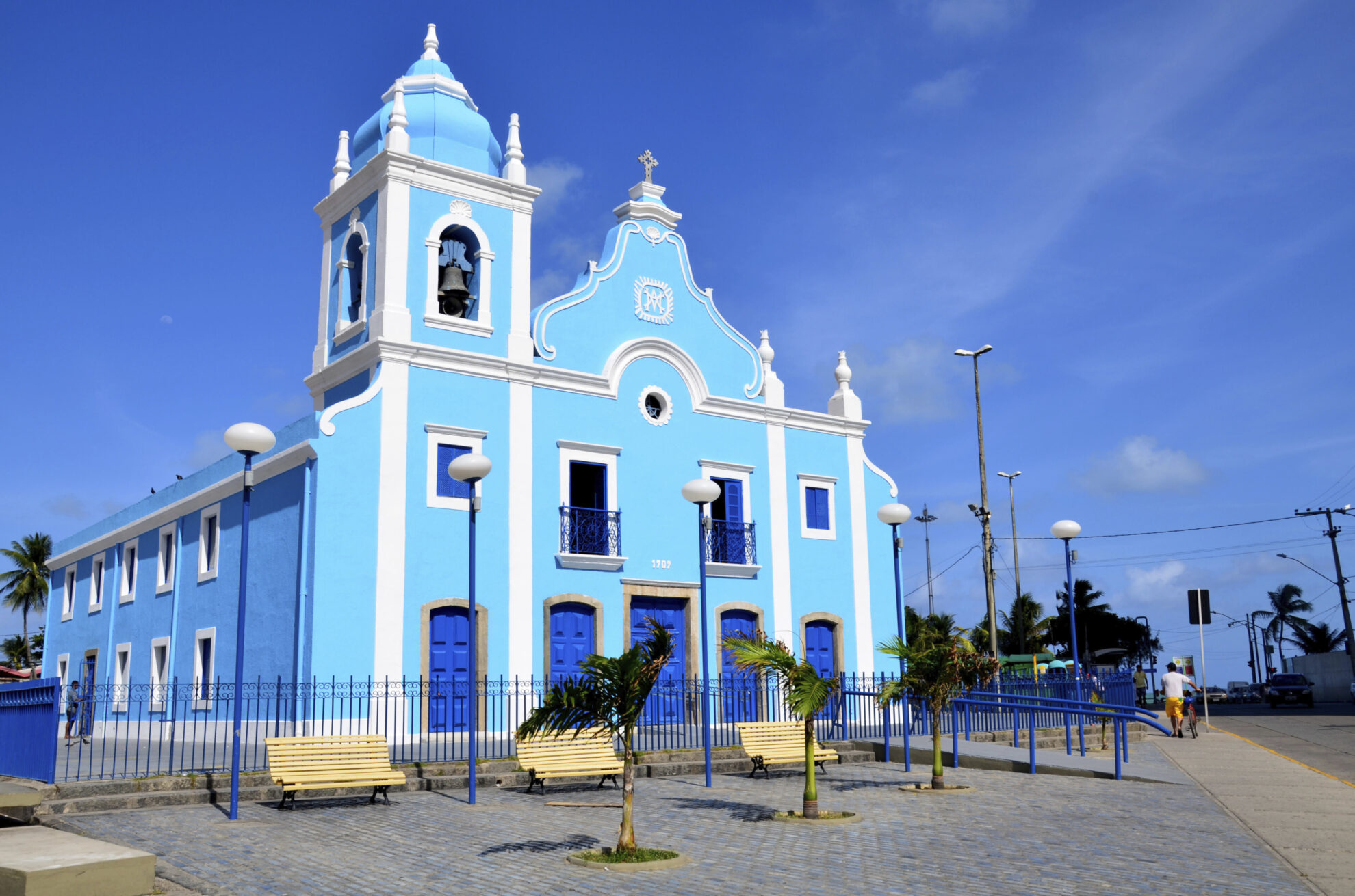 Blaue Kirche in Recife, Brasilien