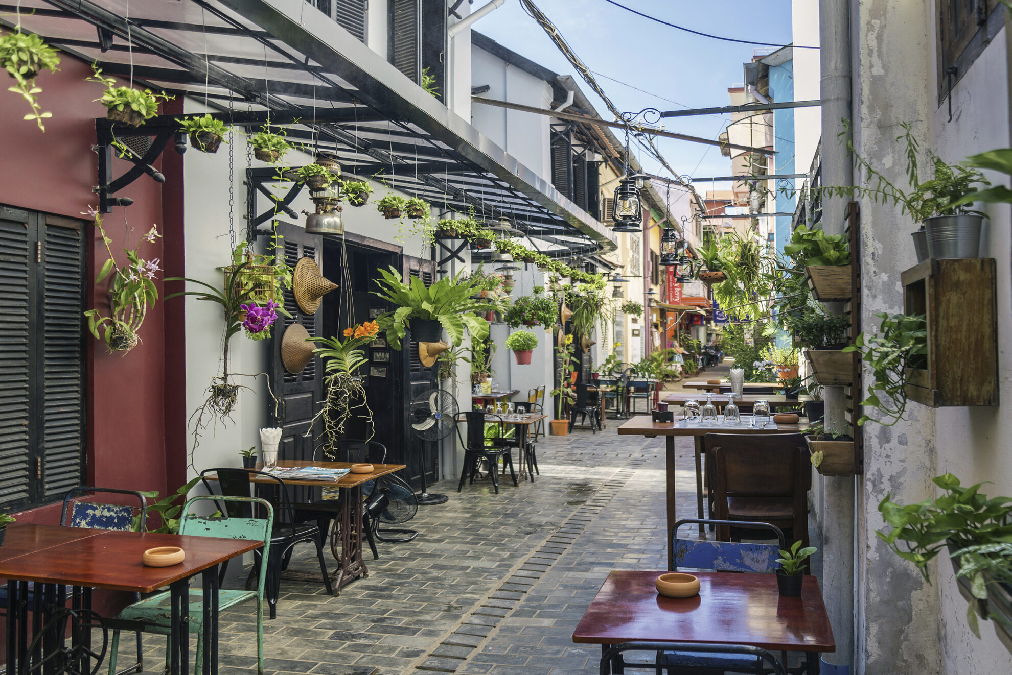 Altstadt von Siem Reap, Kambodscha