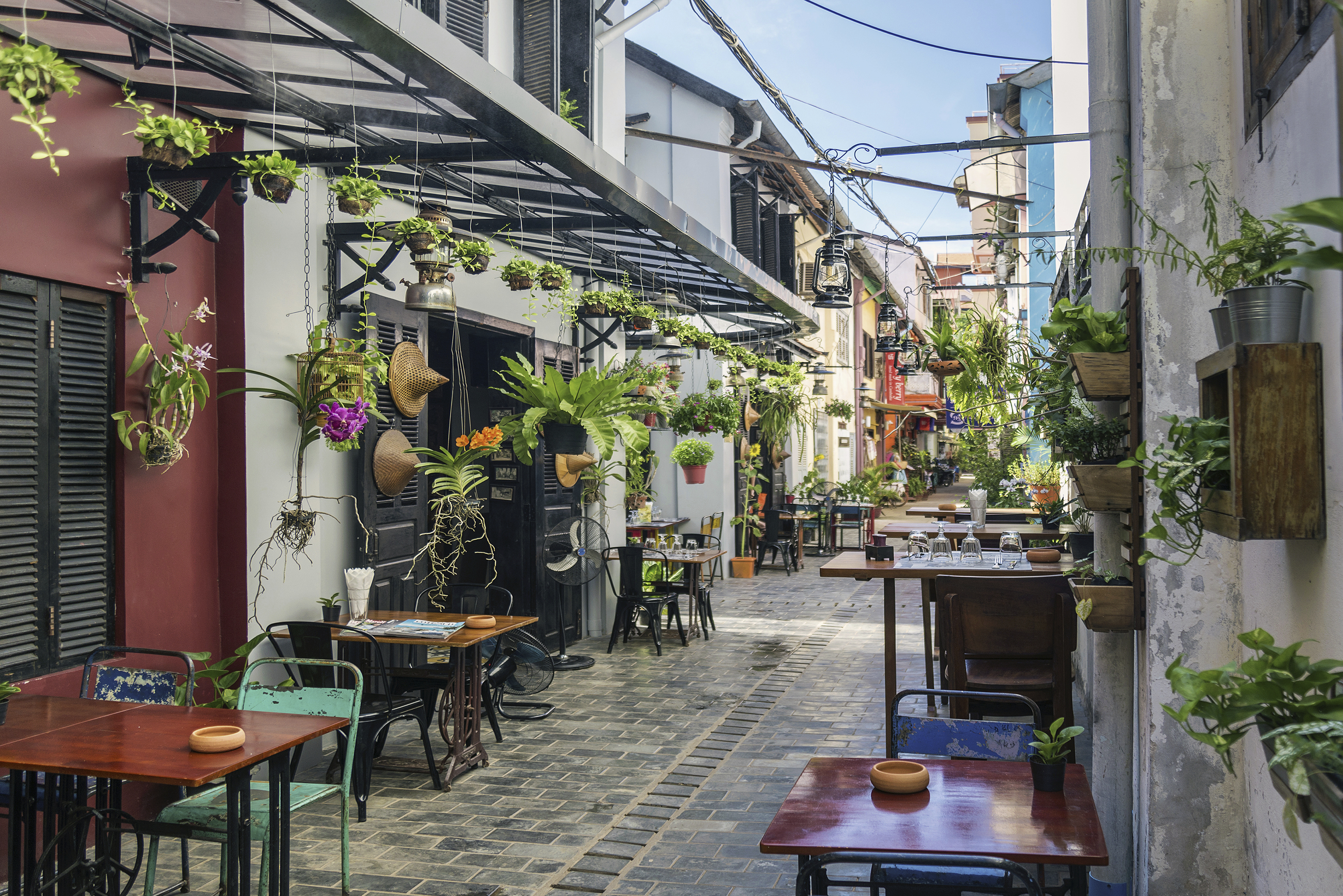 Altstadt von Siem Reap, Kambodscha
