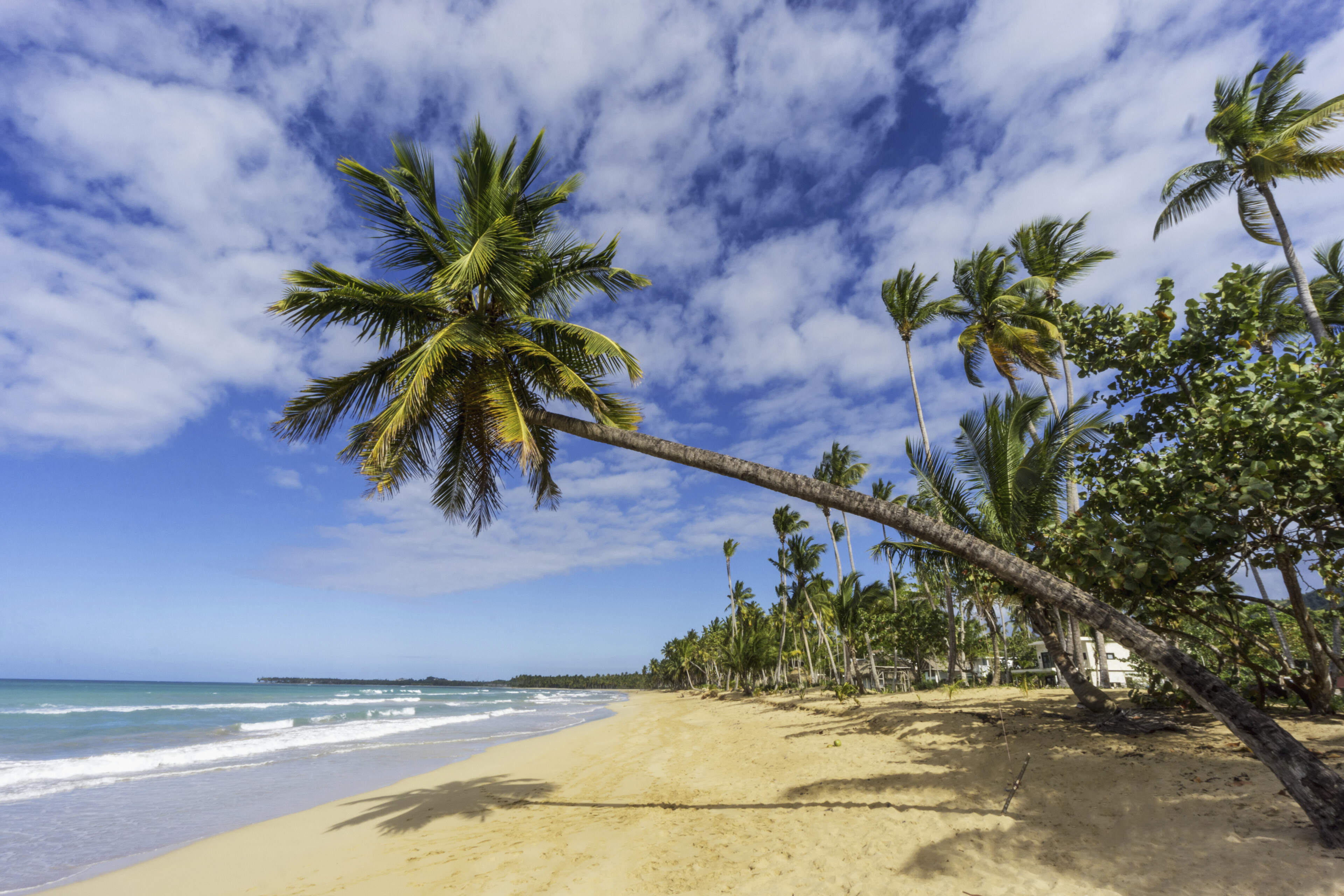 Strand vom Urlaubsort Las Terrenas auf der Halbinsel Samaná der Dominikanischen Republik, Karibik